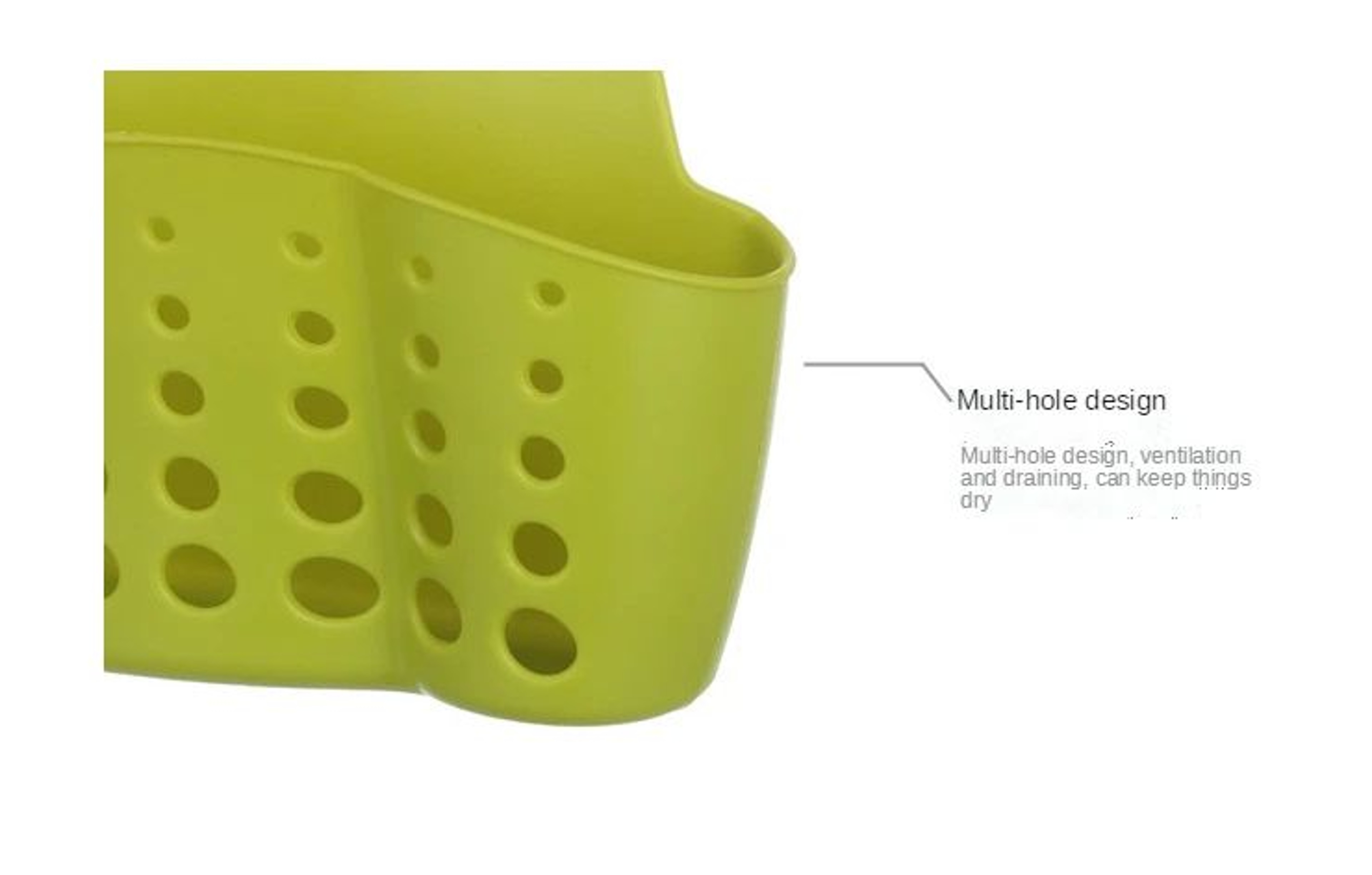 Faucet Hanging Sink Shelf Sponge Soap Drain Holder 8