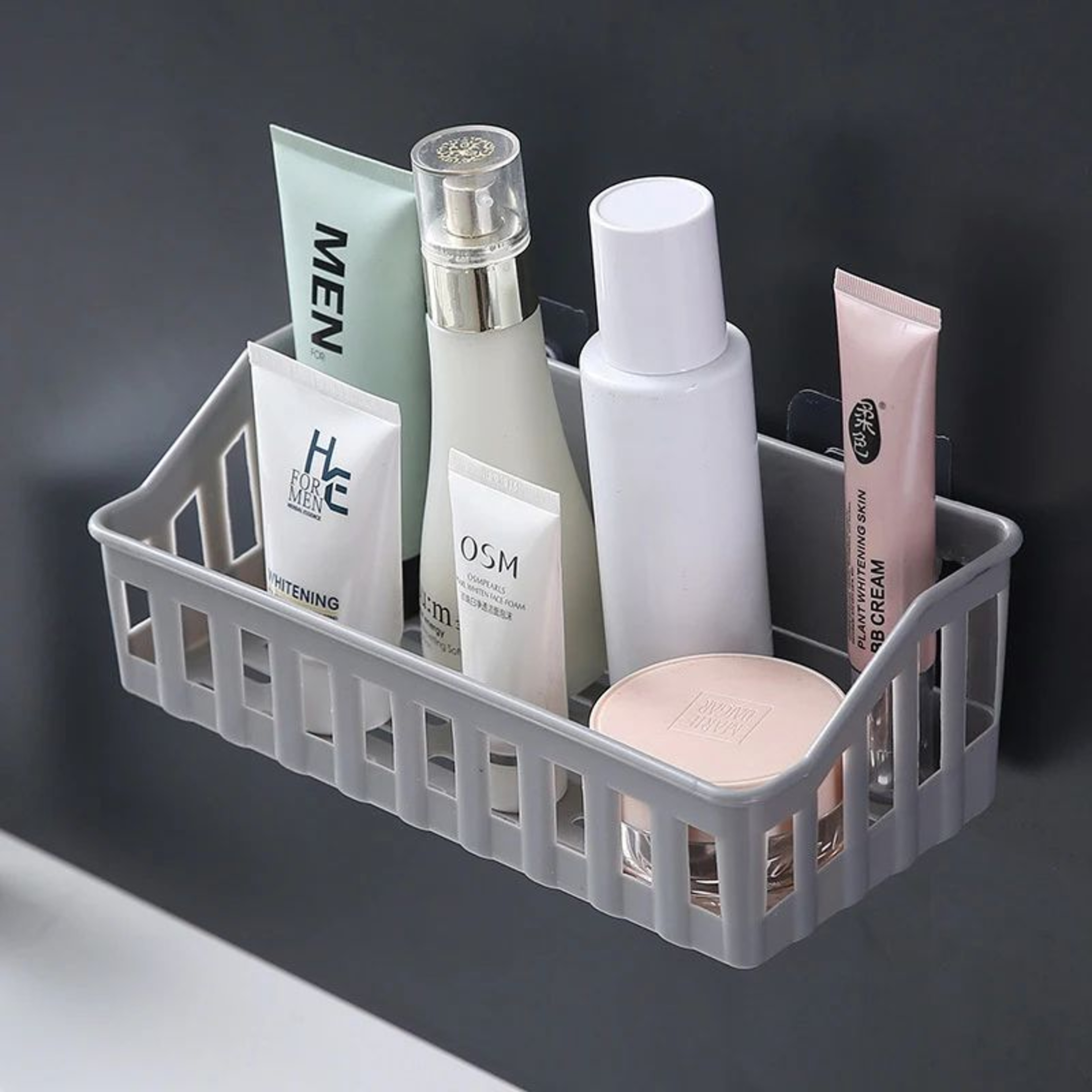 Adjustable Bathroom Storage Rack Cosmetic Organizer Shelf 12