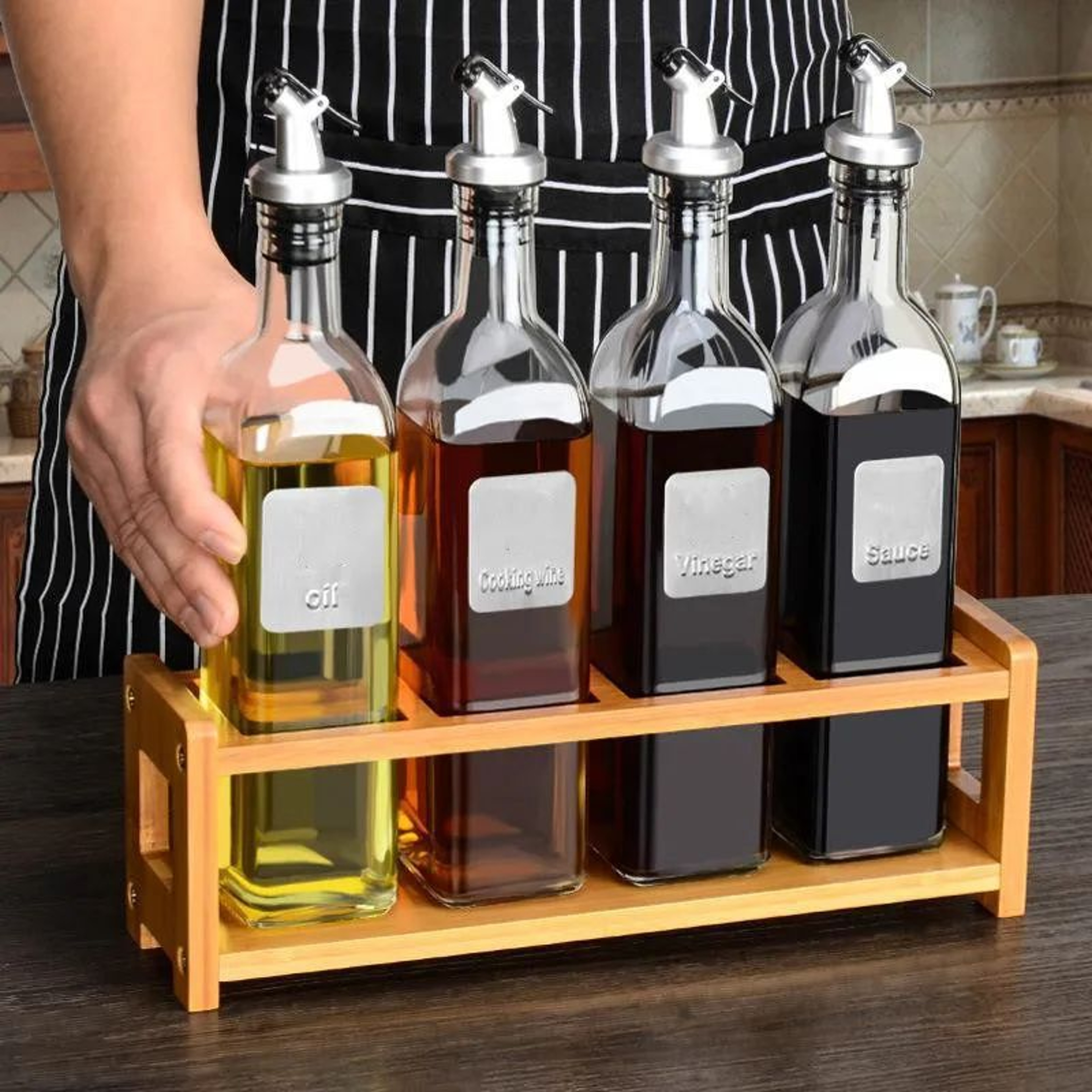 Leakproof Plastic Oil Dispenser Bottle For Kitchen Use 3