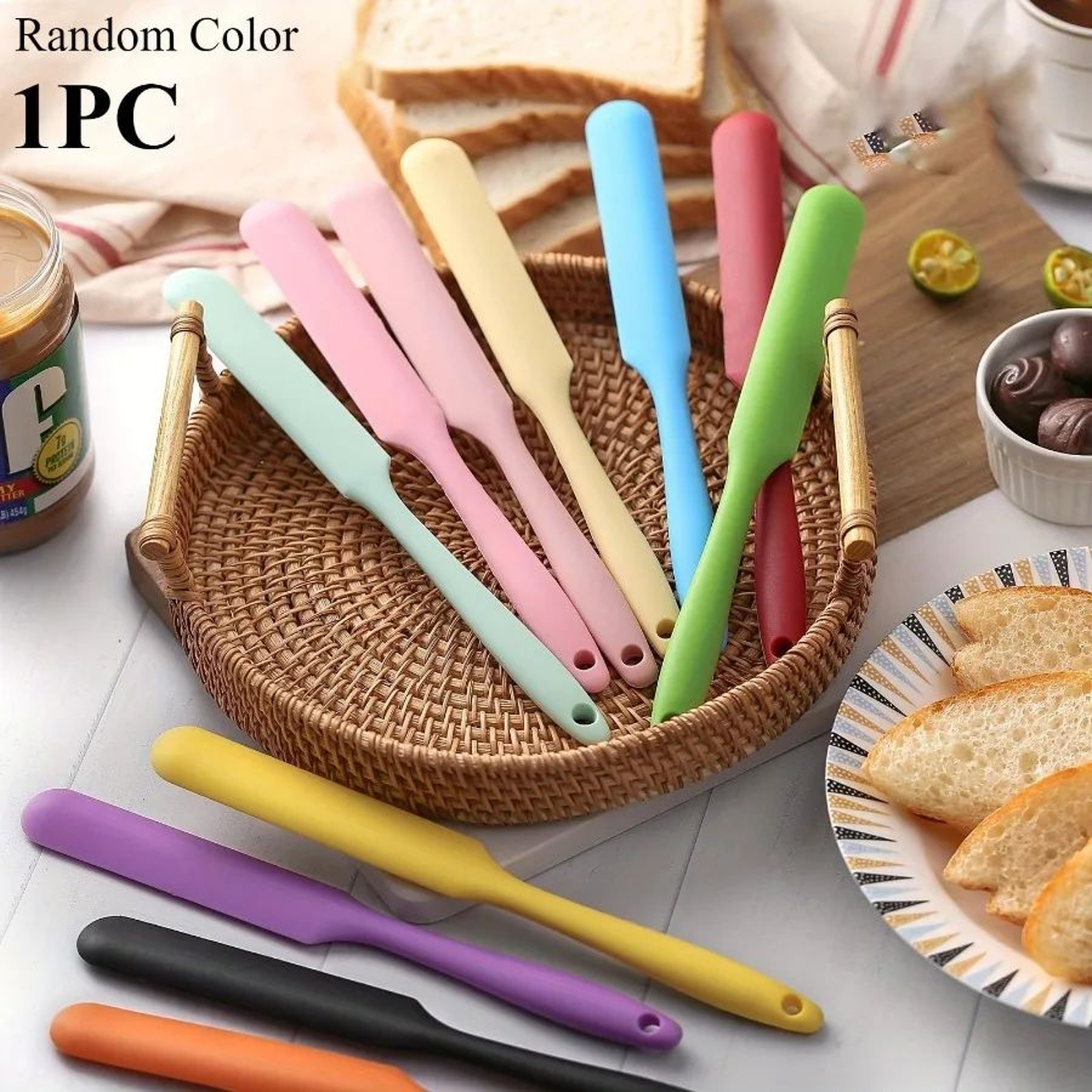 Heat Resistant Non Stick Food Scraper Silicone Spatula 6