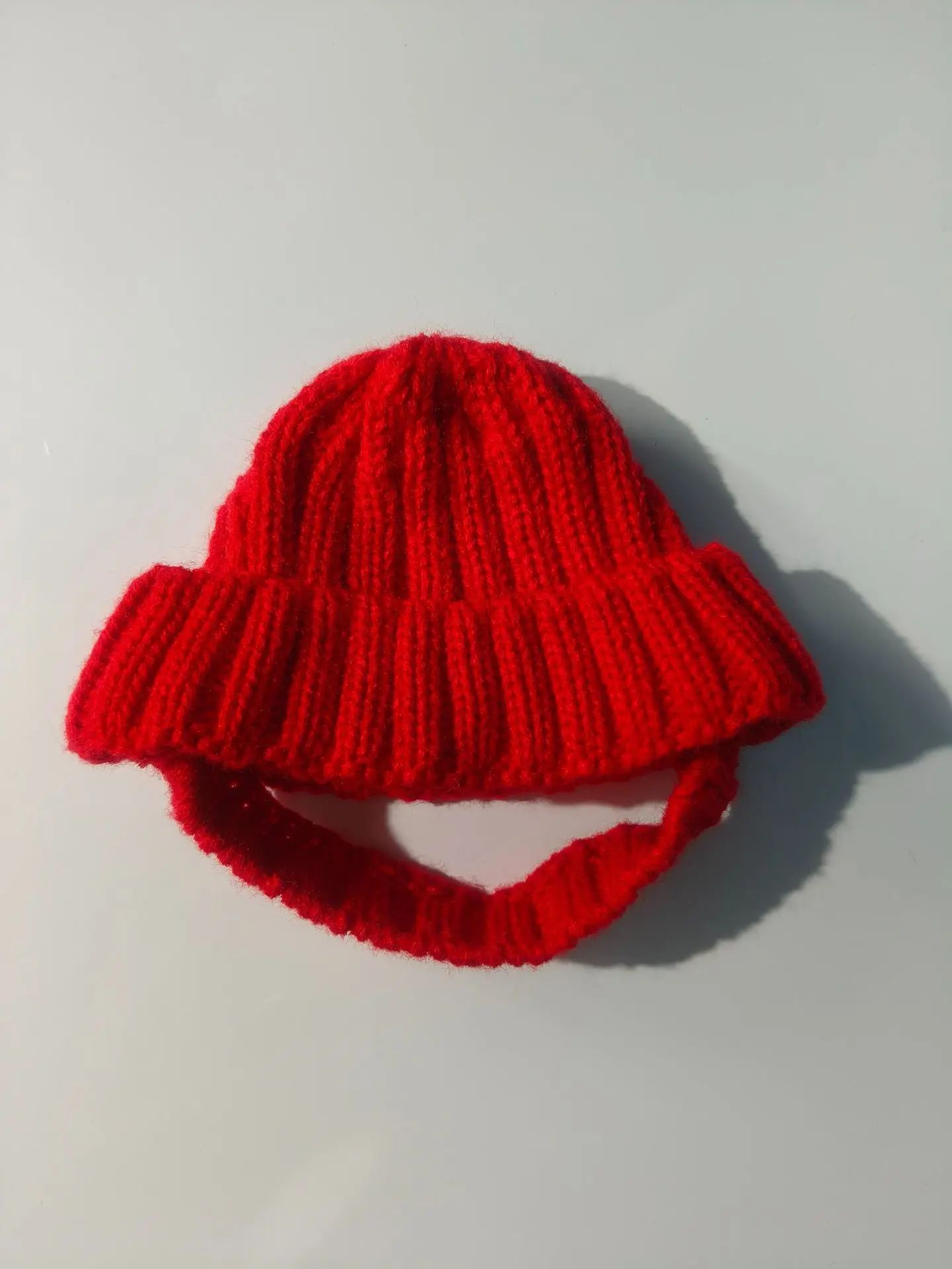 Cute Knit Dog Beanie Hat With Ear Flaps For Small Dogs 6