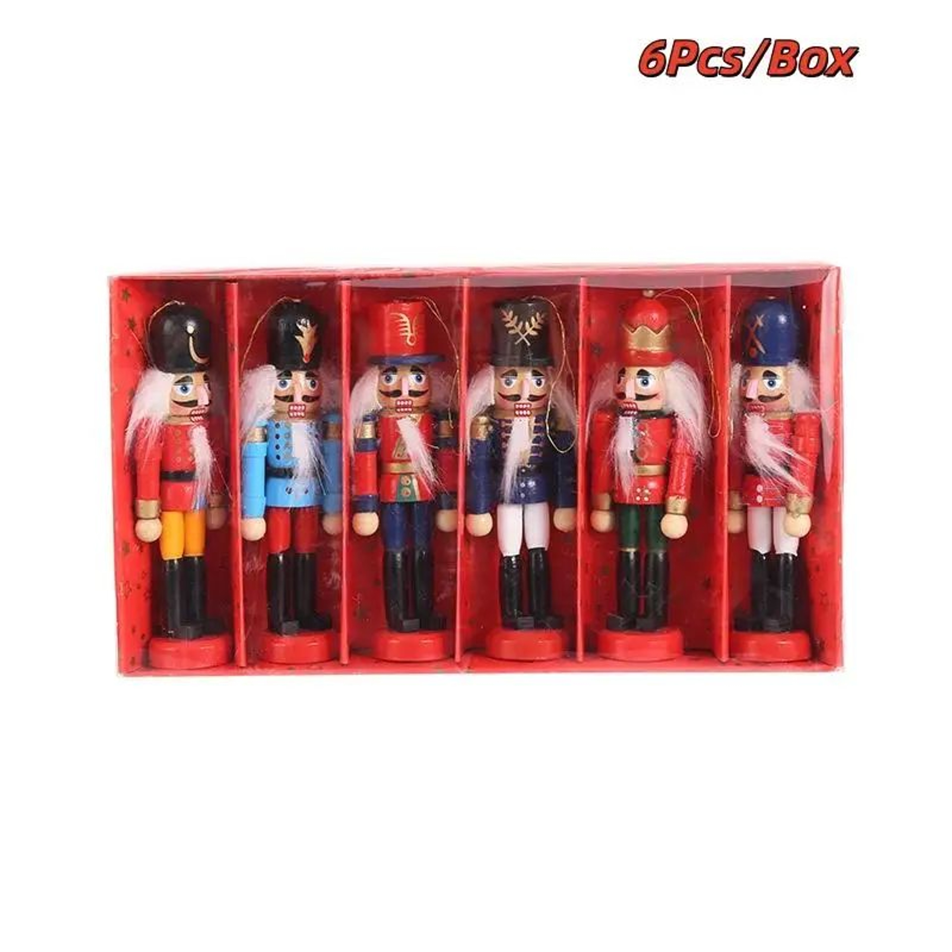Mini Nutcracker Soldier Set Christmas Desktop Ornament Decor 9