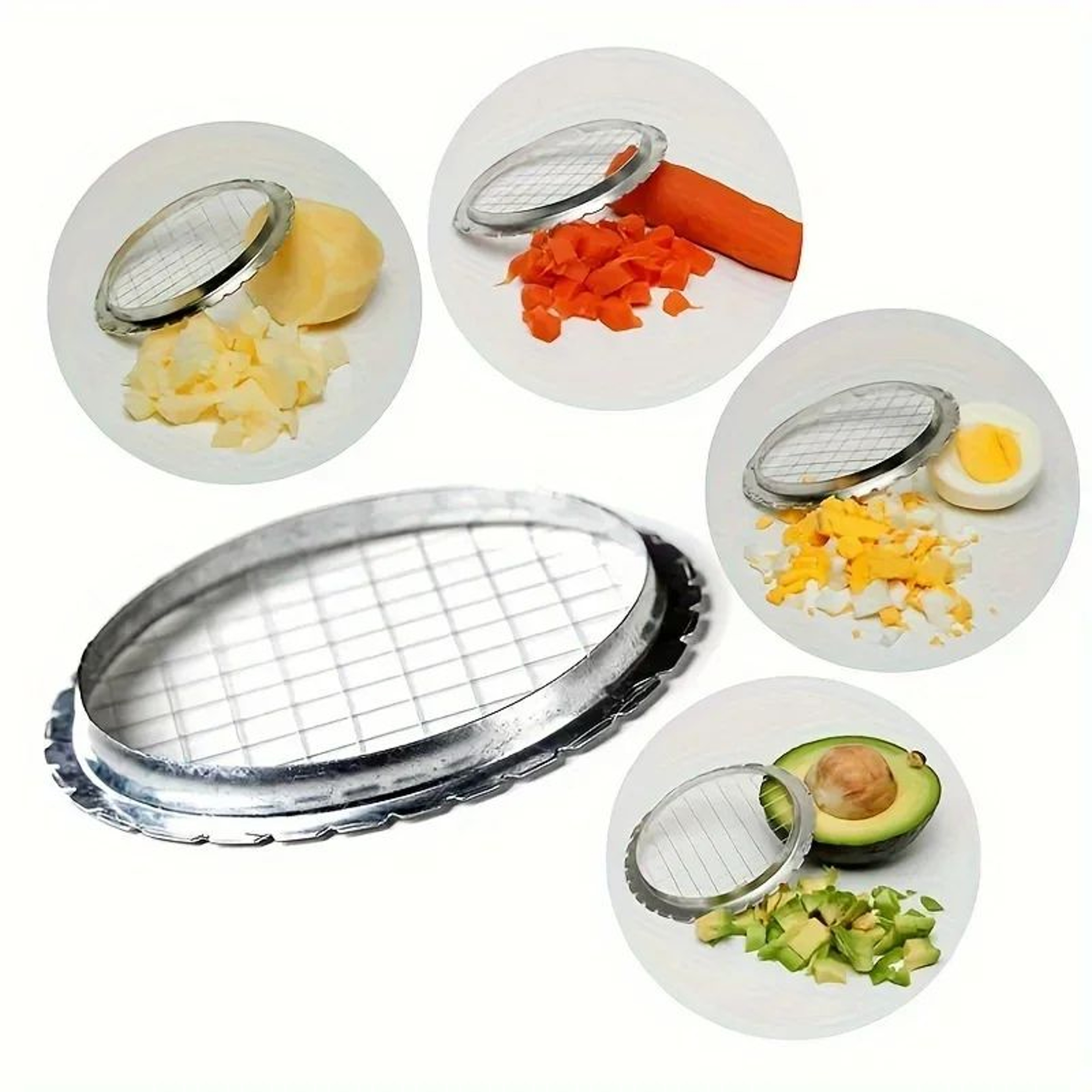 Round Grid Cutter Slicer For Eggs Mushrooms And Vegetables 3