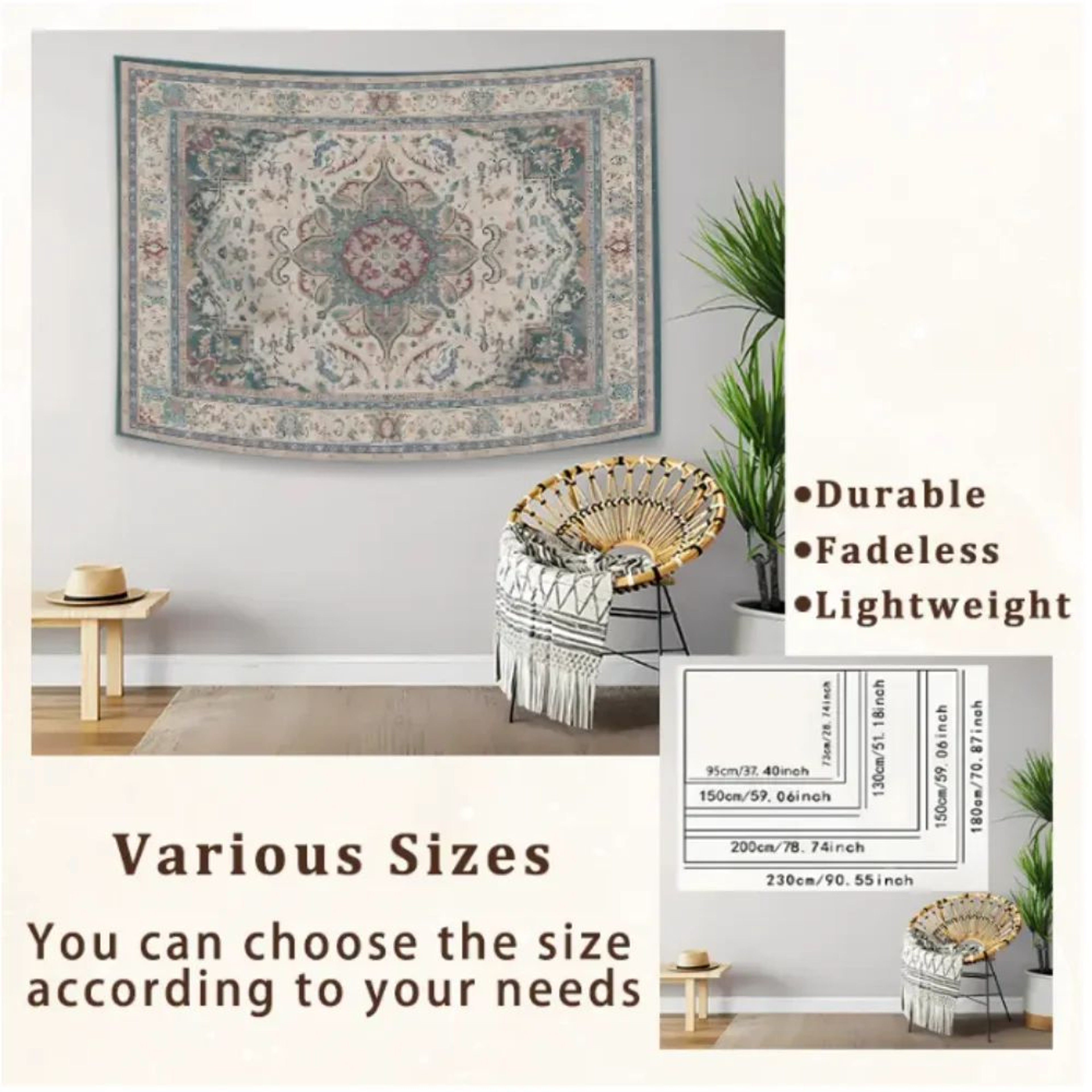 Japanese Wave Red Sun Wall Tapestry 7