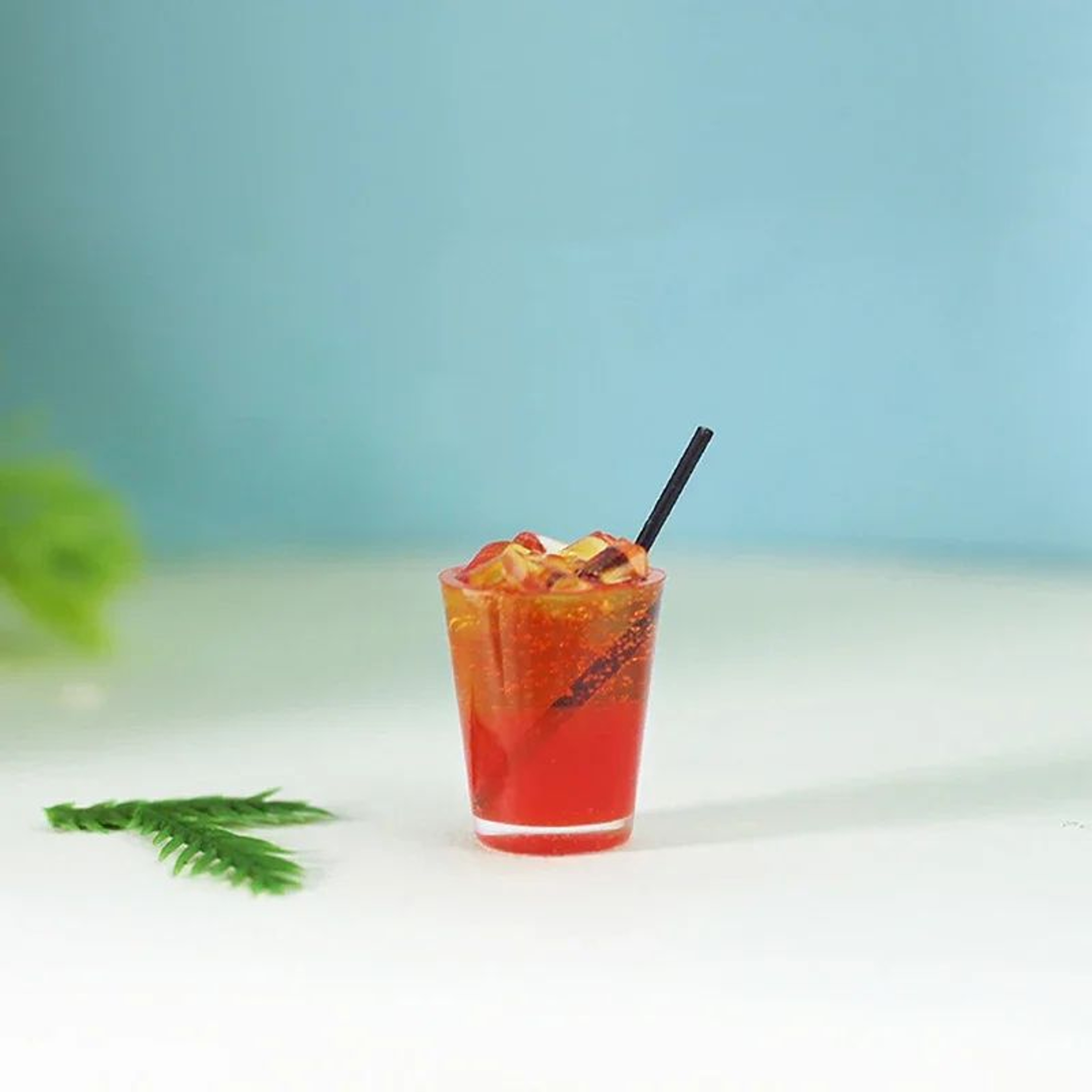 Miniature Cocktail Drinks Dollhouse Accessories Set 6