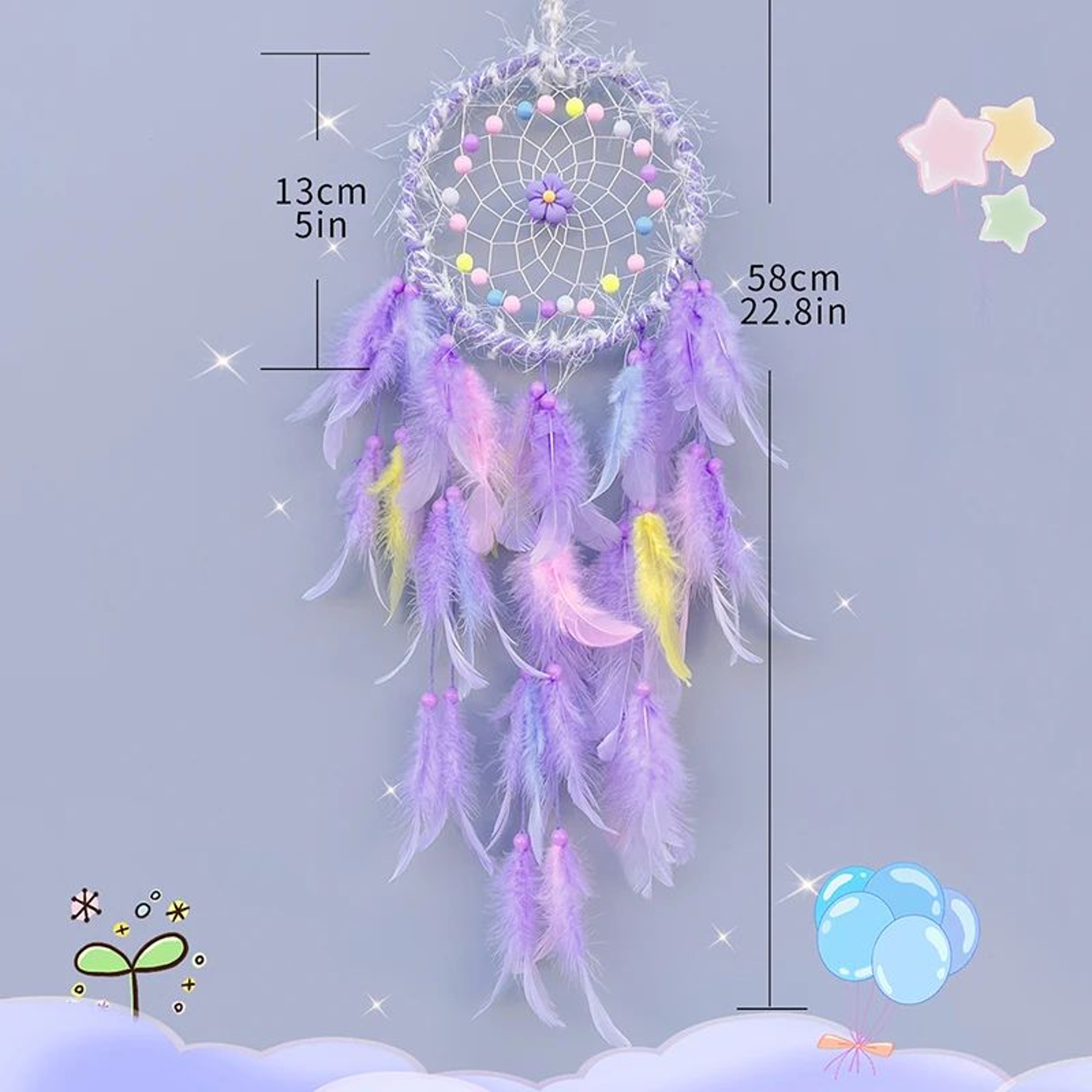 Handmade Dream Catcher Wind Chime Hanging Decor 1