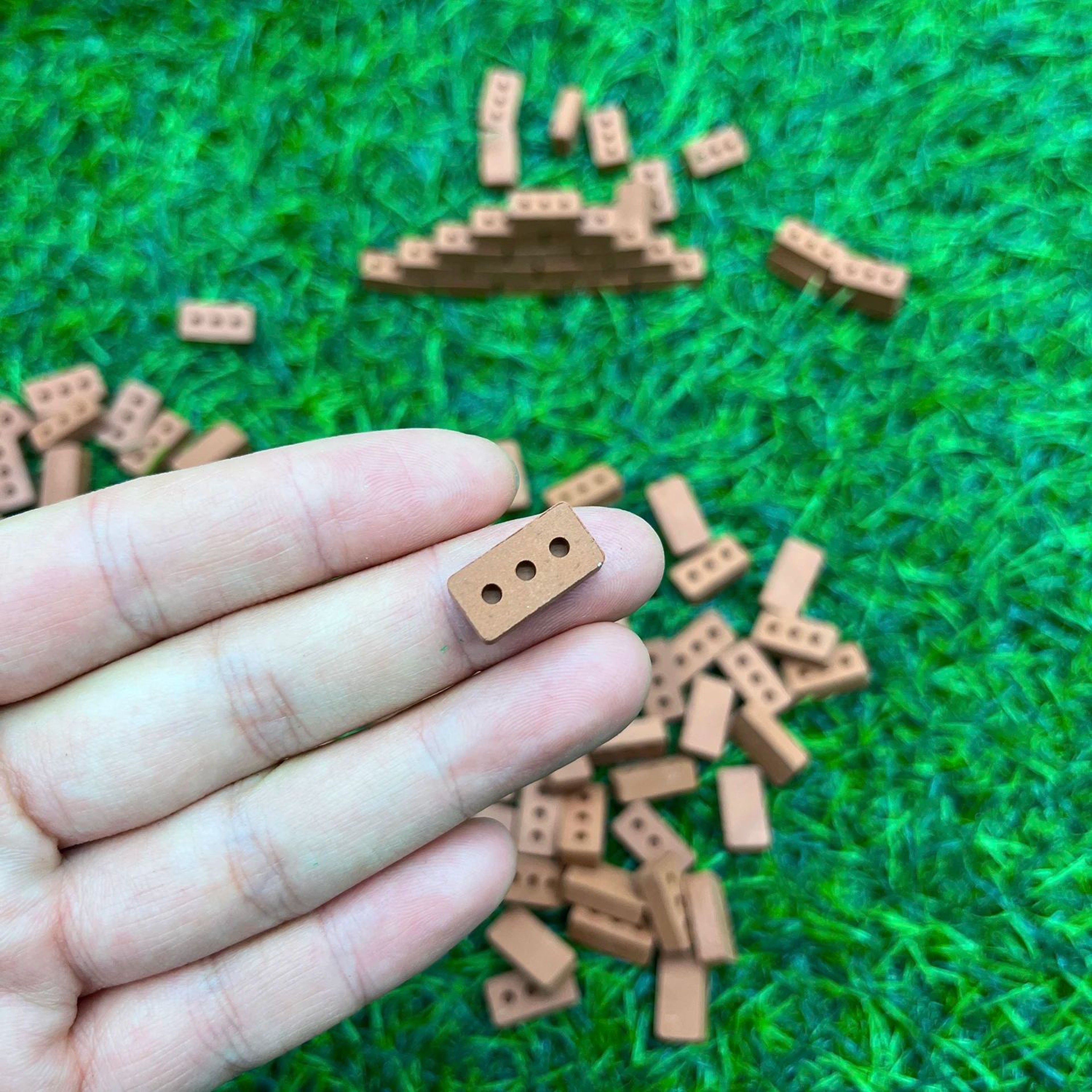 Mini Clay Brick Set DIY Architecture Model Decor 2