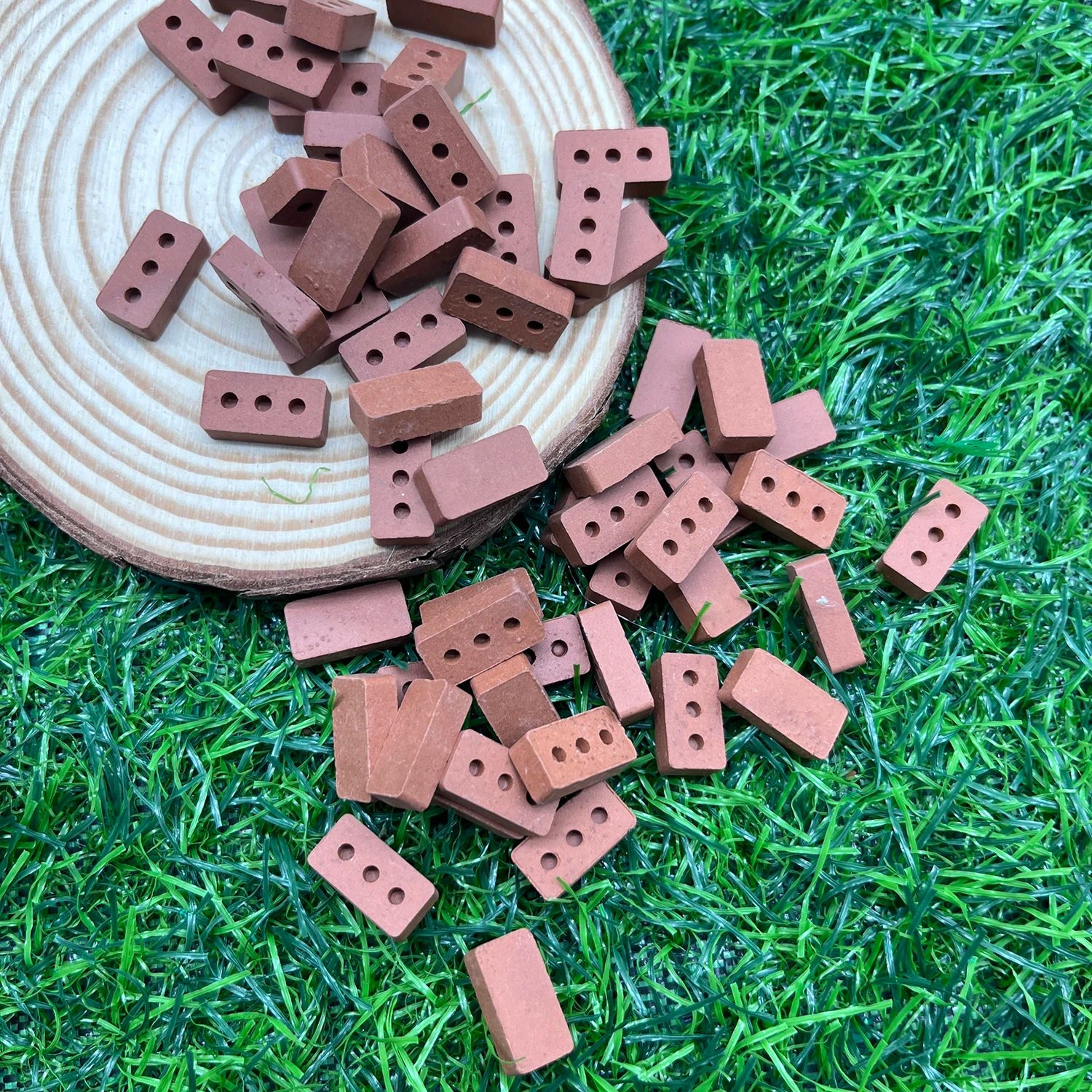 Mini Clay Brick Set DIY Architecture Model Decor 6