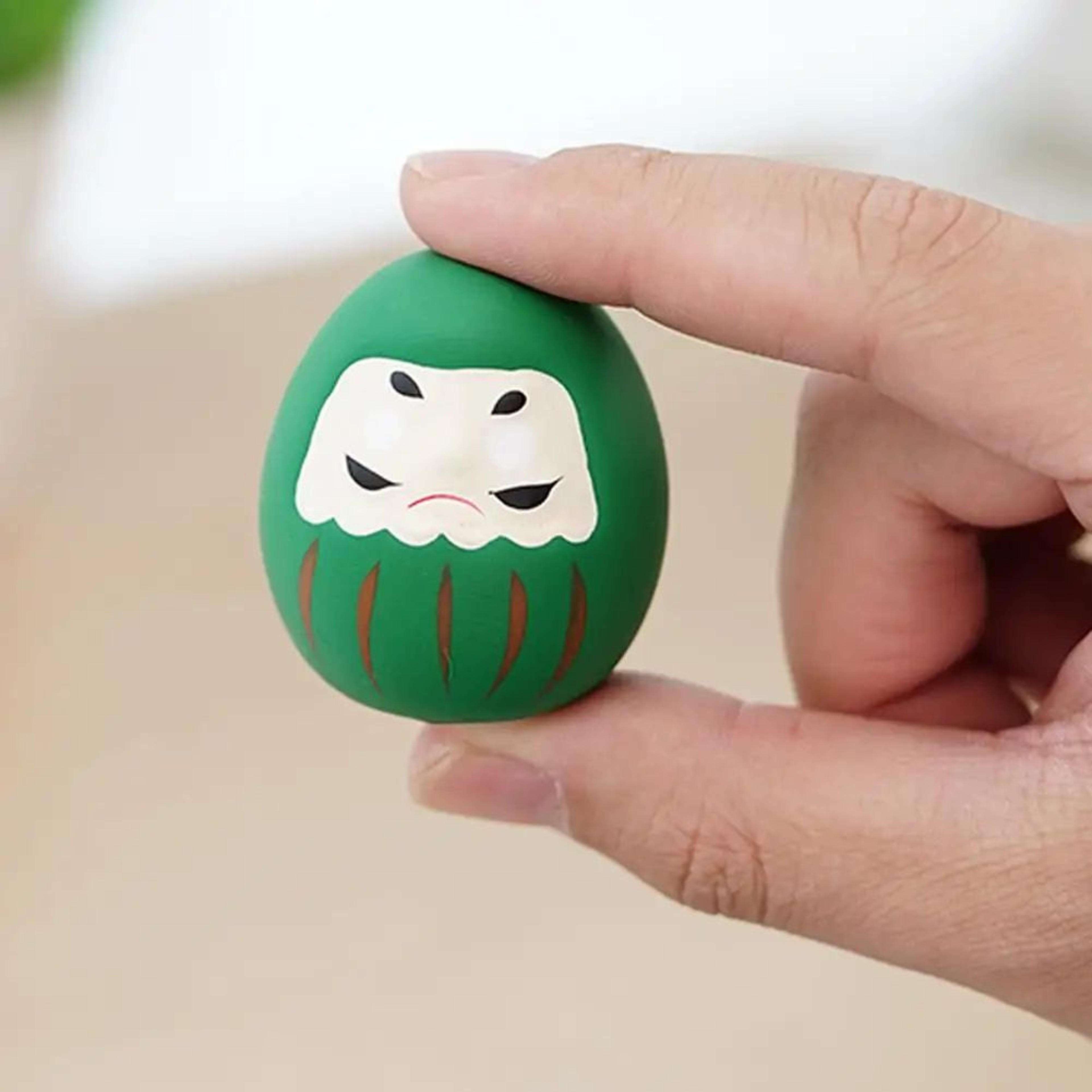 Mini Ceramic Daruma Doll Lucky Charm 4