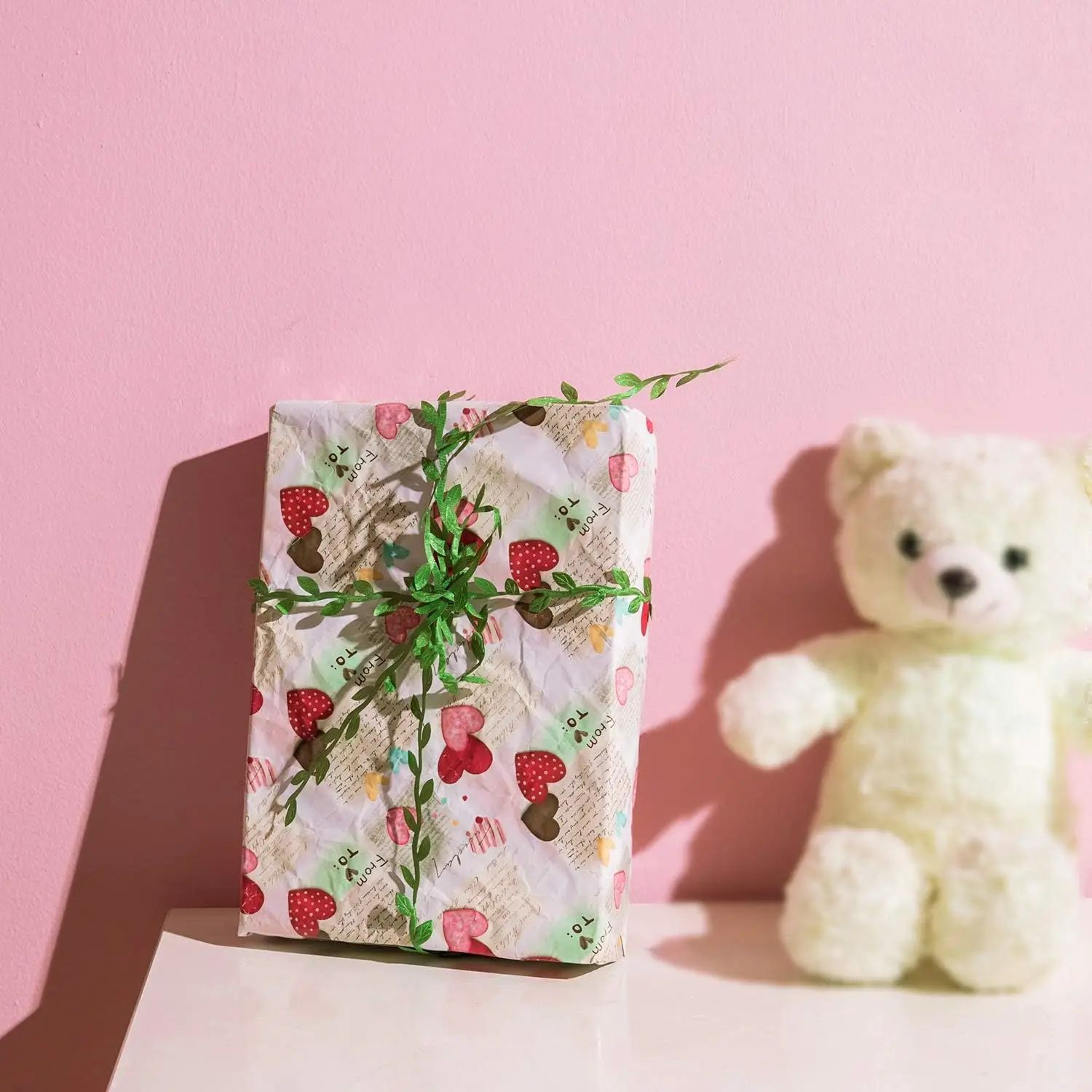 Artificial Green Leaf Vine Ribbon For DIY Crafts 6