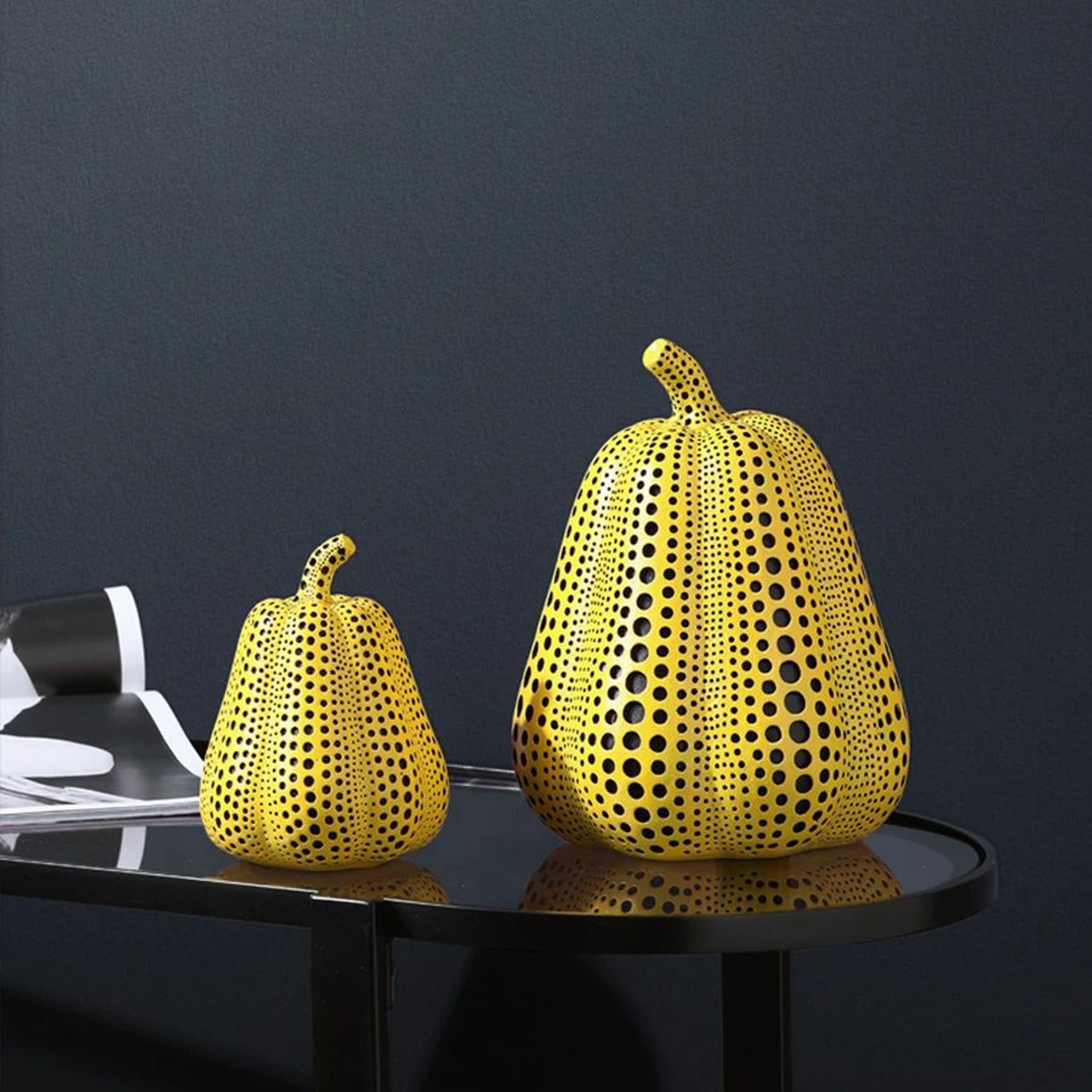 Cute Owl Pumpkin Desktop Decoration Figurine 5