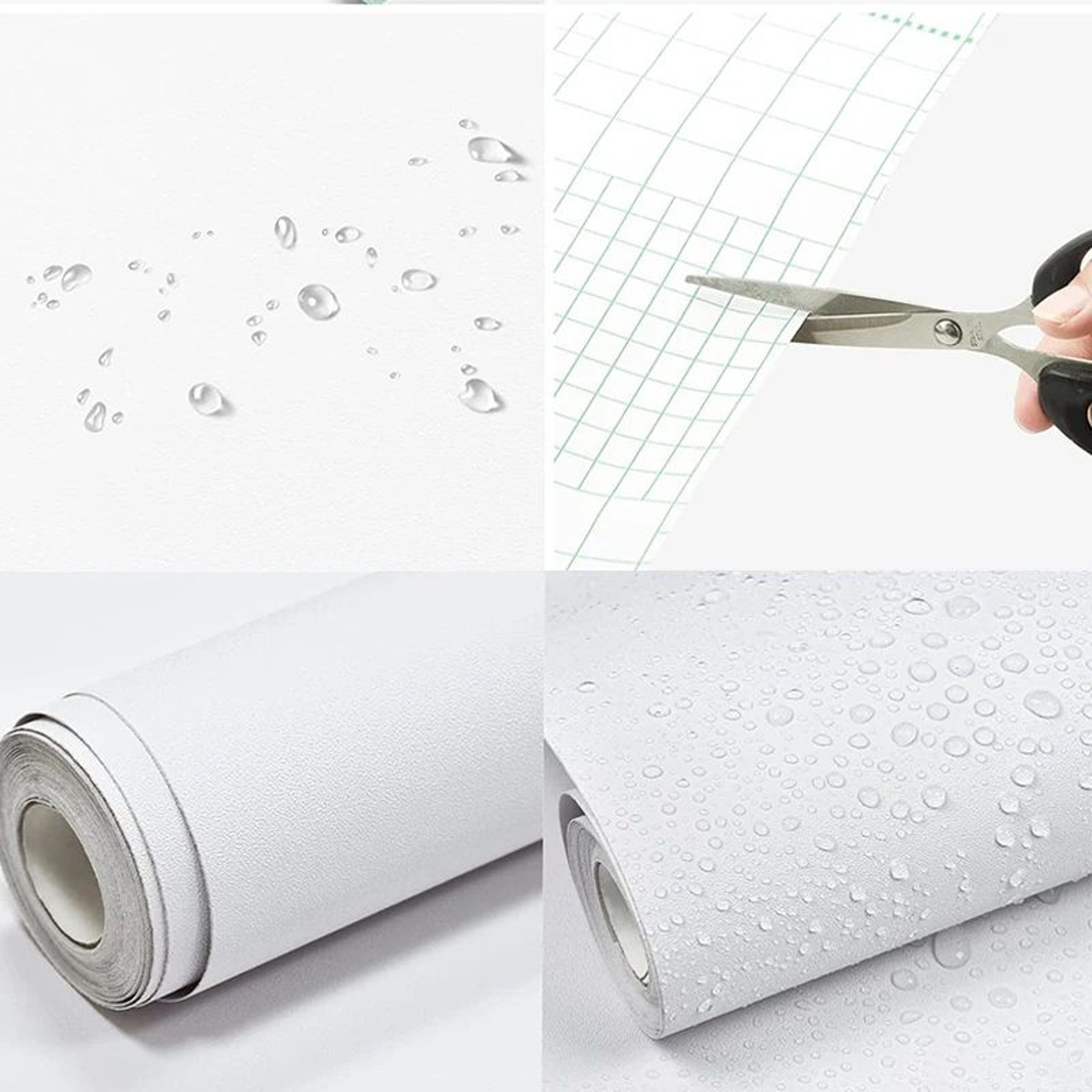 Waterproof Matte White Self Adhesive Wallpaper 6