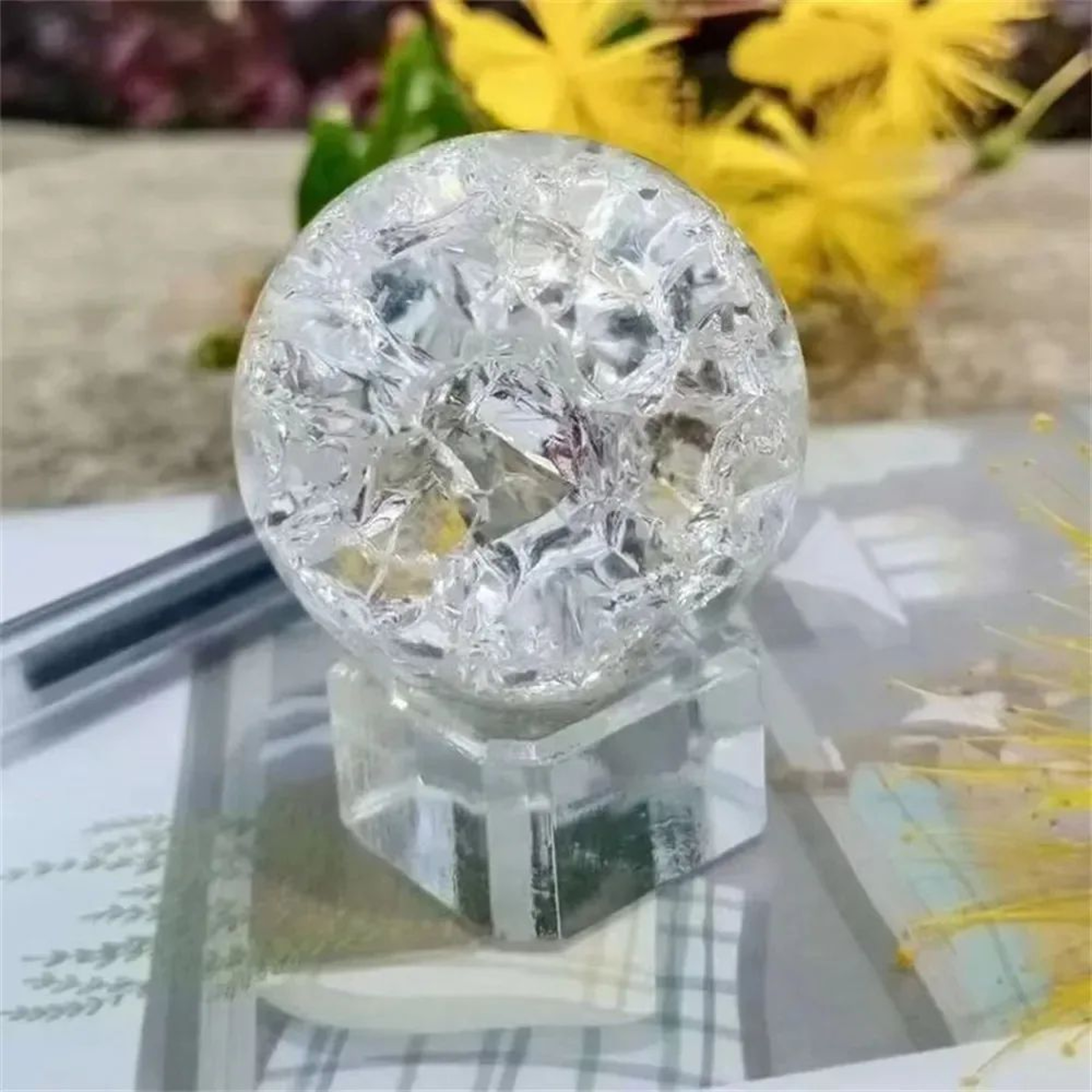 Crystal Glass Magic Ball Feng Shui Decor Sphere 1