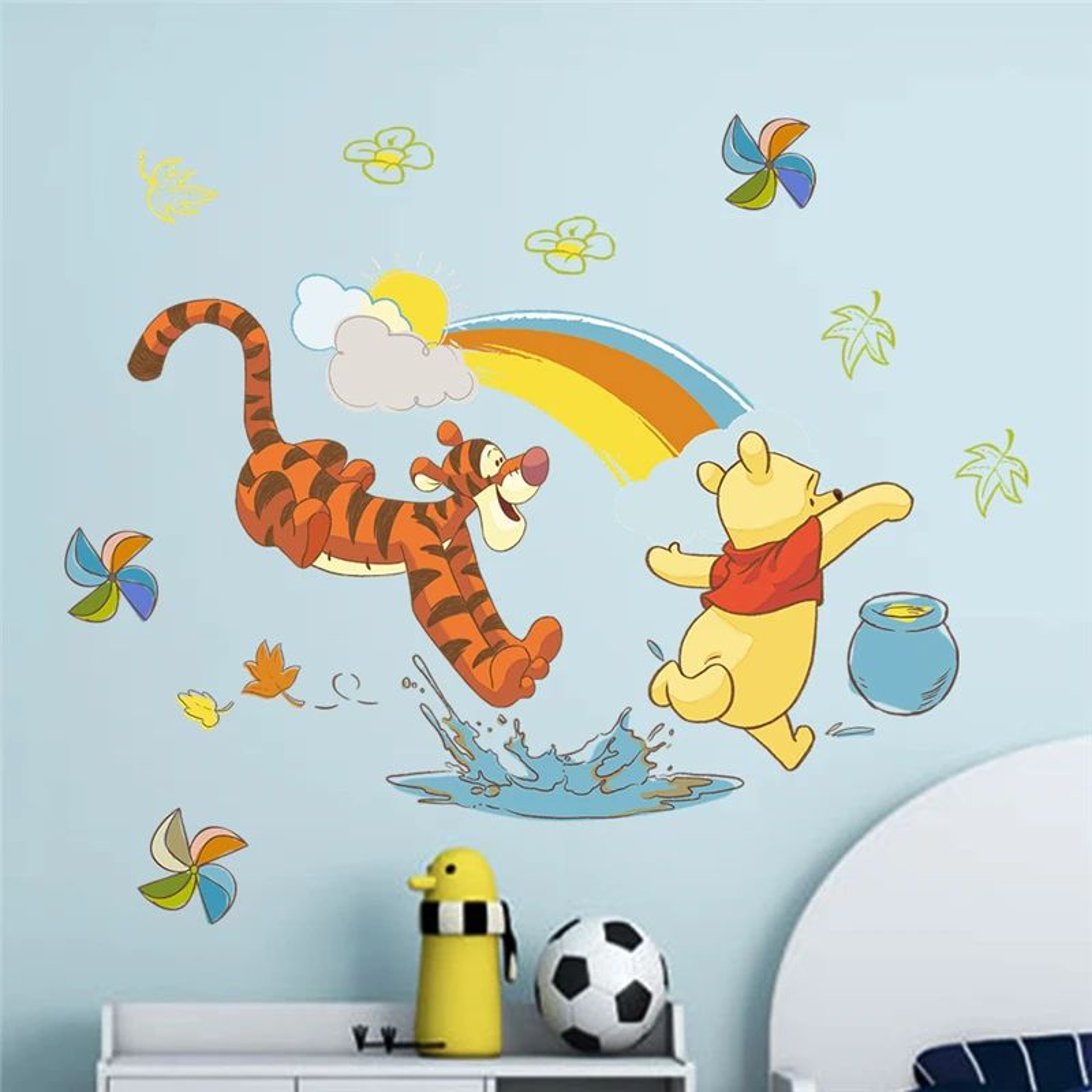 Cartoon Bear Wall Sticker For Kids Room Decoration 16