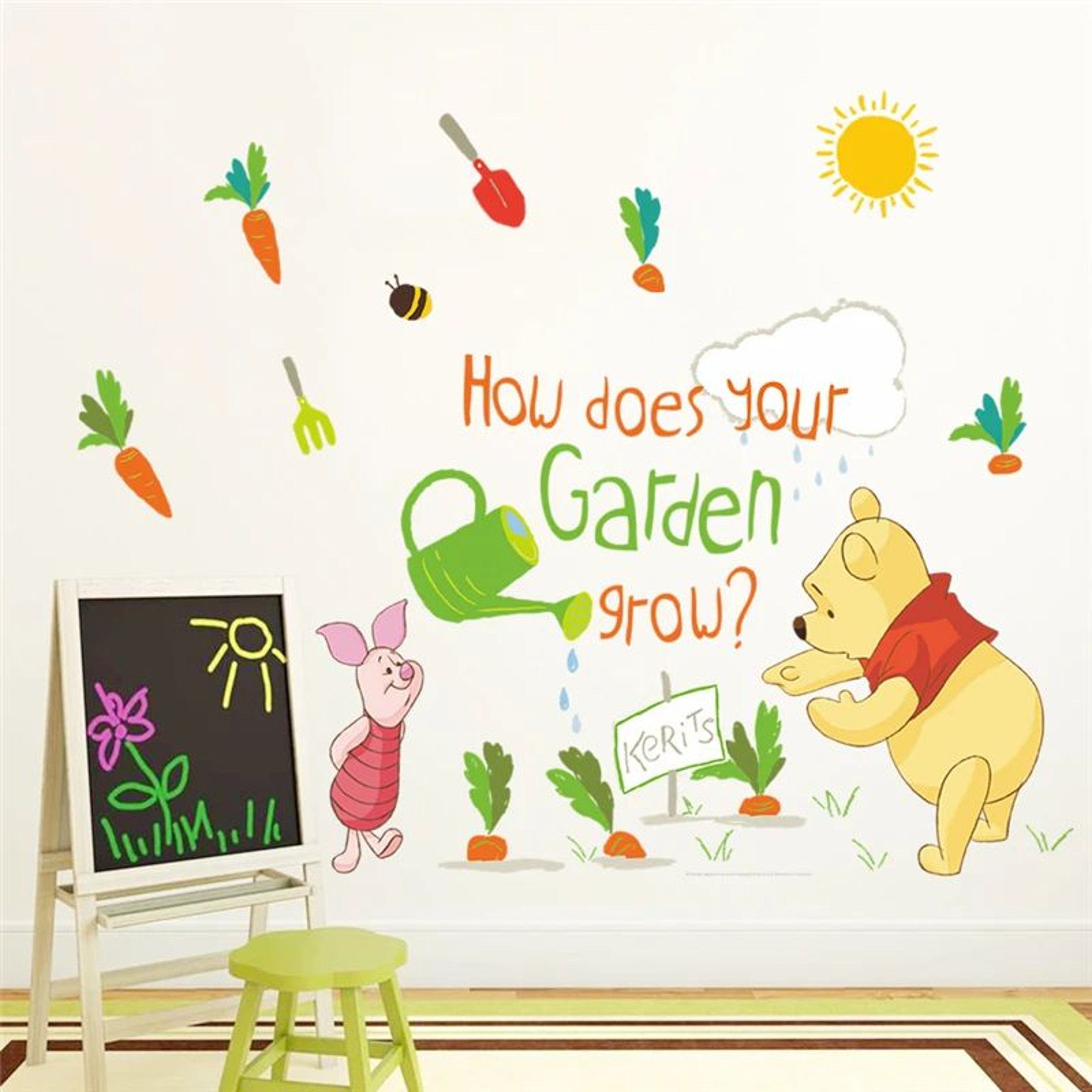 Cartoon Bear Wall Sticker For Kids Room Decoration 17