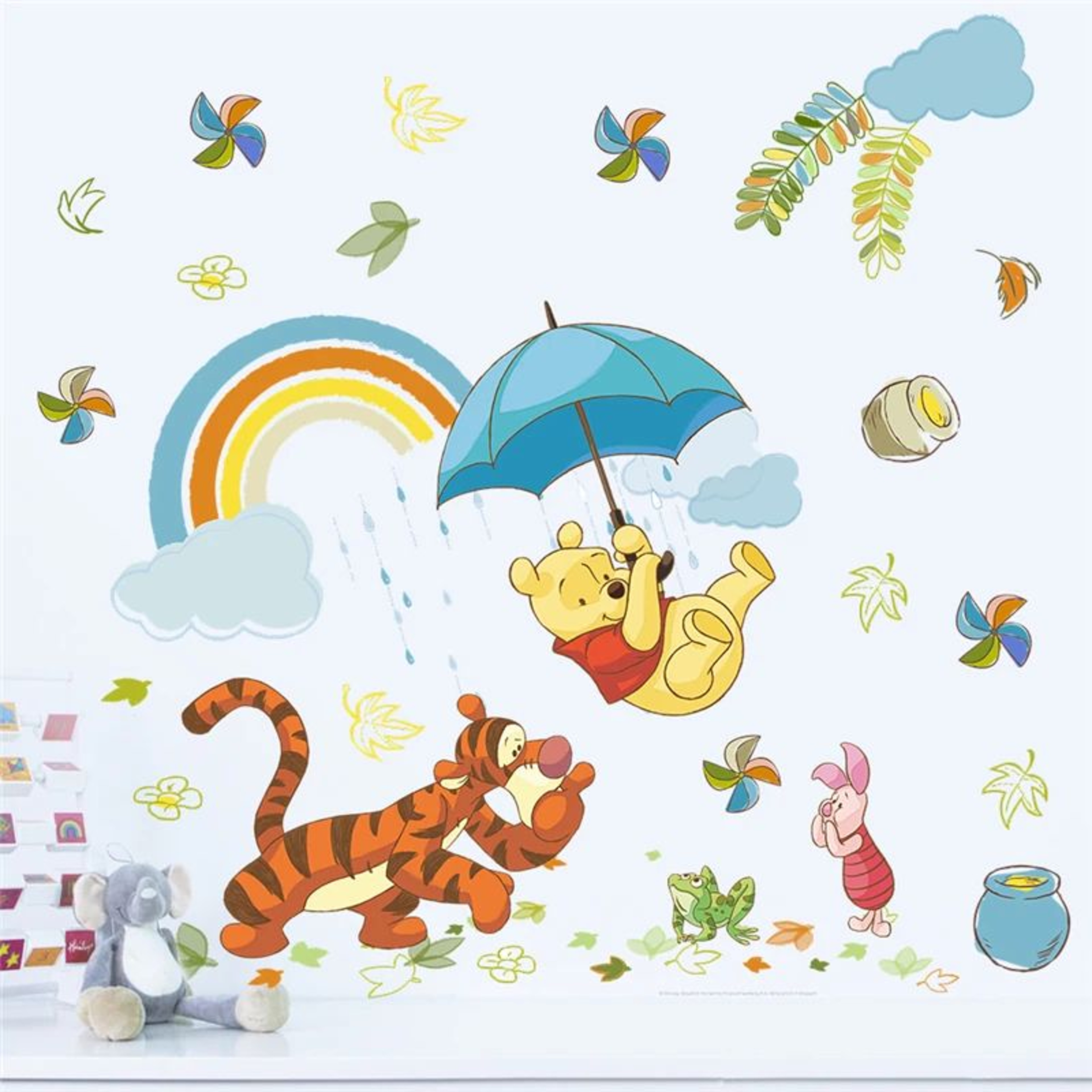 Cartoon Bear Wall Sticker For Kids Room Decoration 6