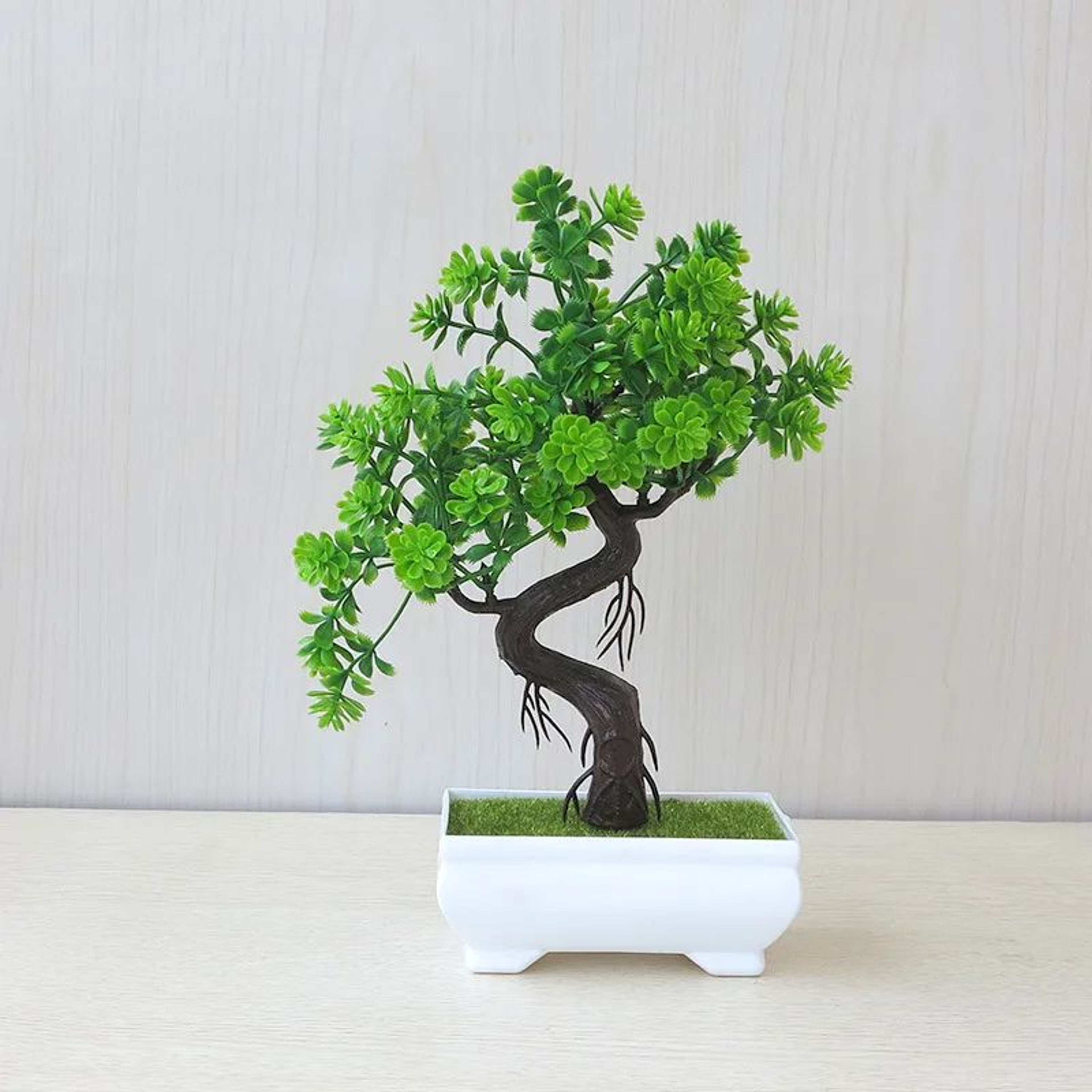 Mini Artificial Bonsai Tree Potted Plant Decor 18