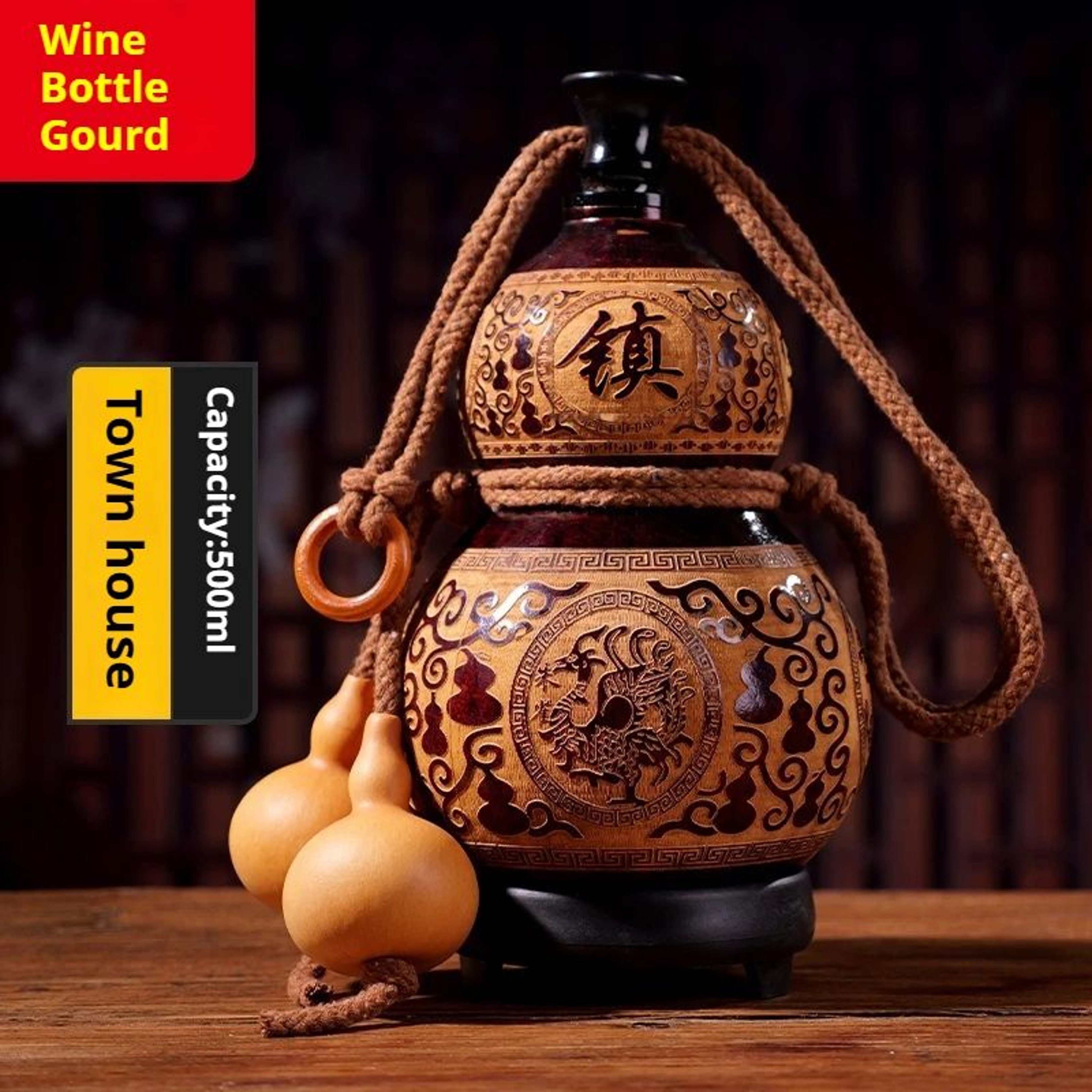 Natural Gourd Bottle Portable Wine And Whiskey Cup 6