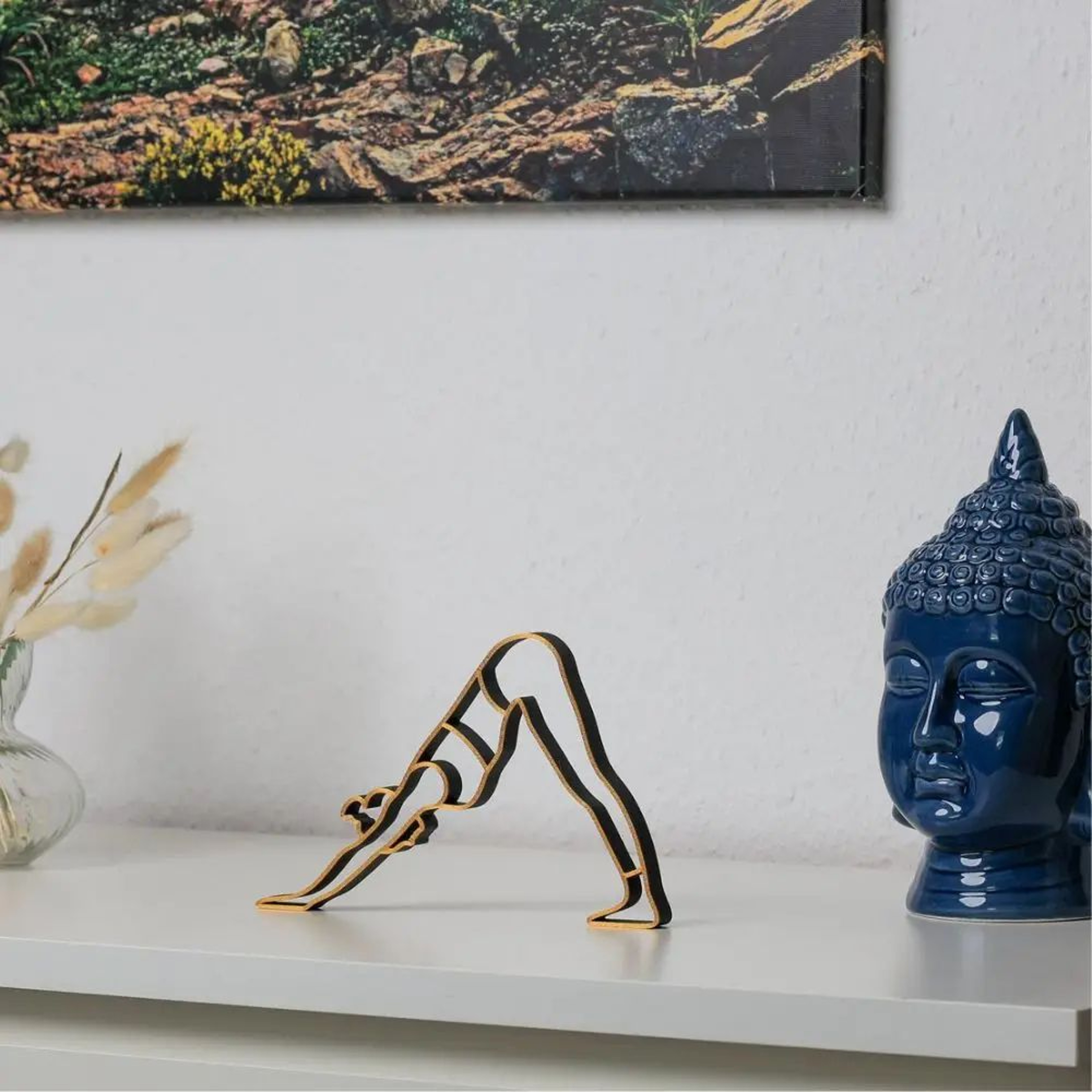 Abstract Yoga Lady Figurine Modern Resin Decor 1