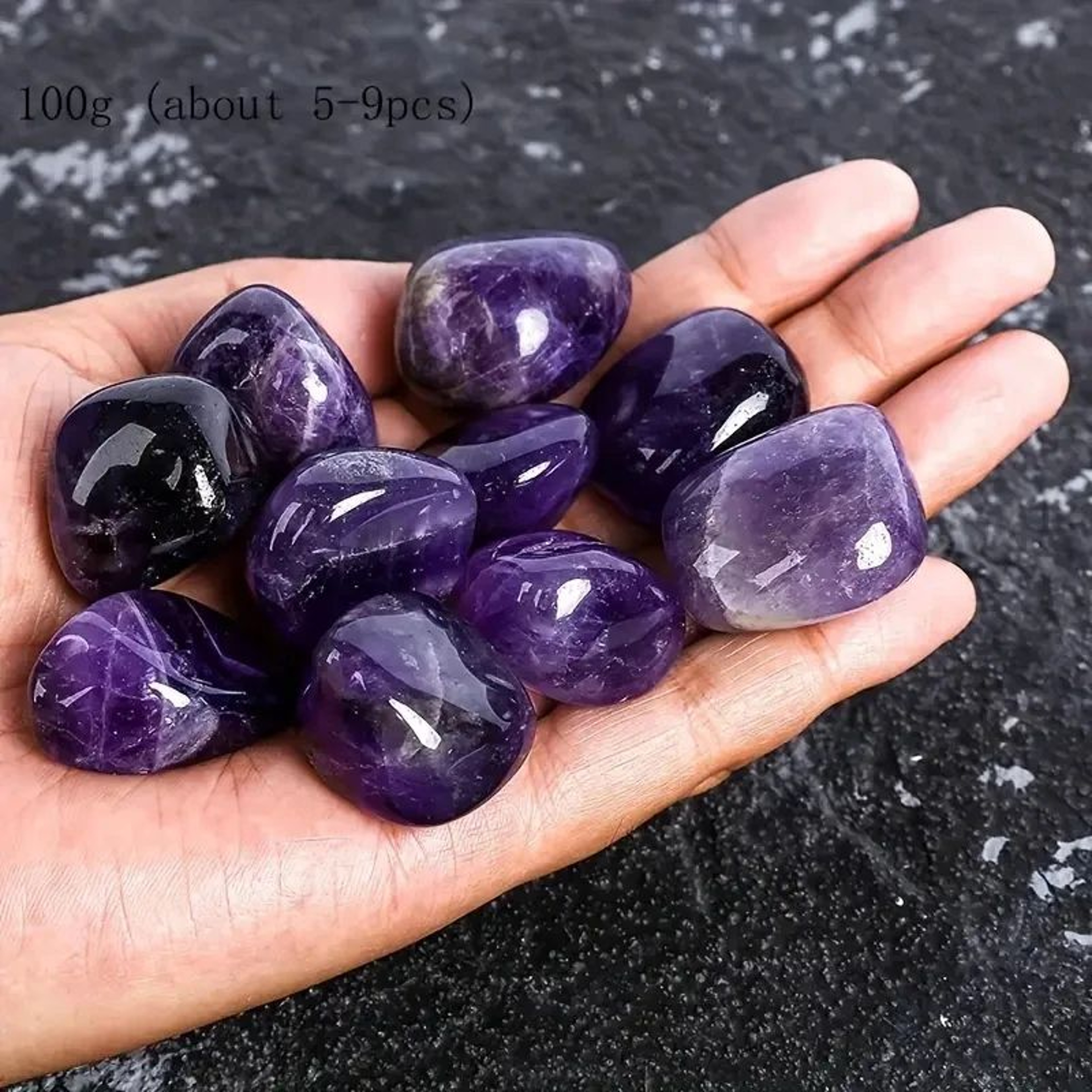 Natural Amethyst Crystal Tumbled Stones 0
