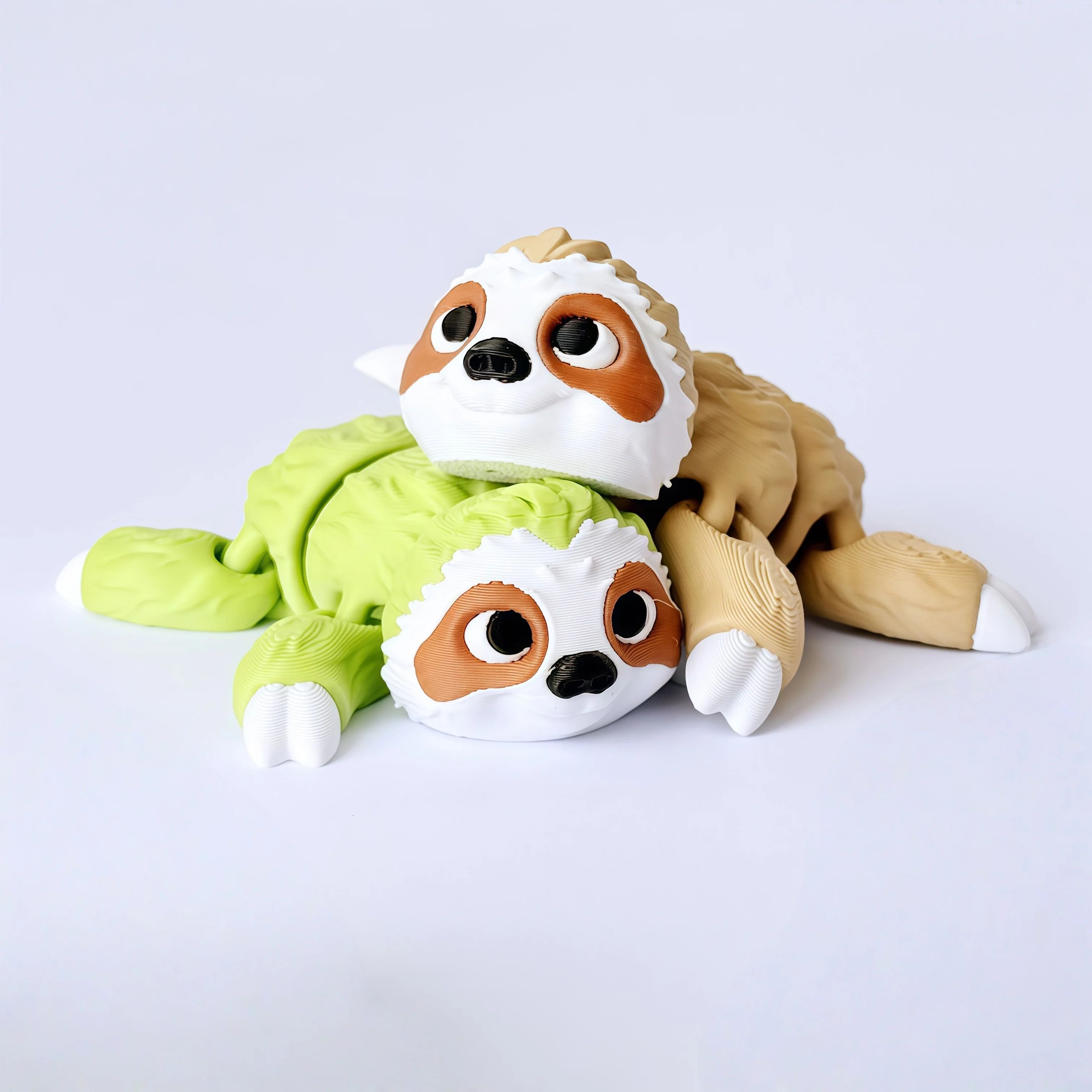 3D Articulated Sloth And Koala Figurines Set 7