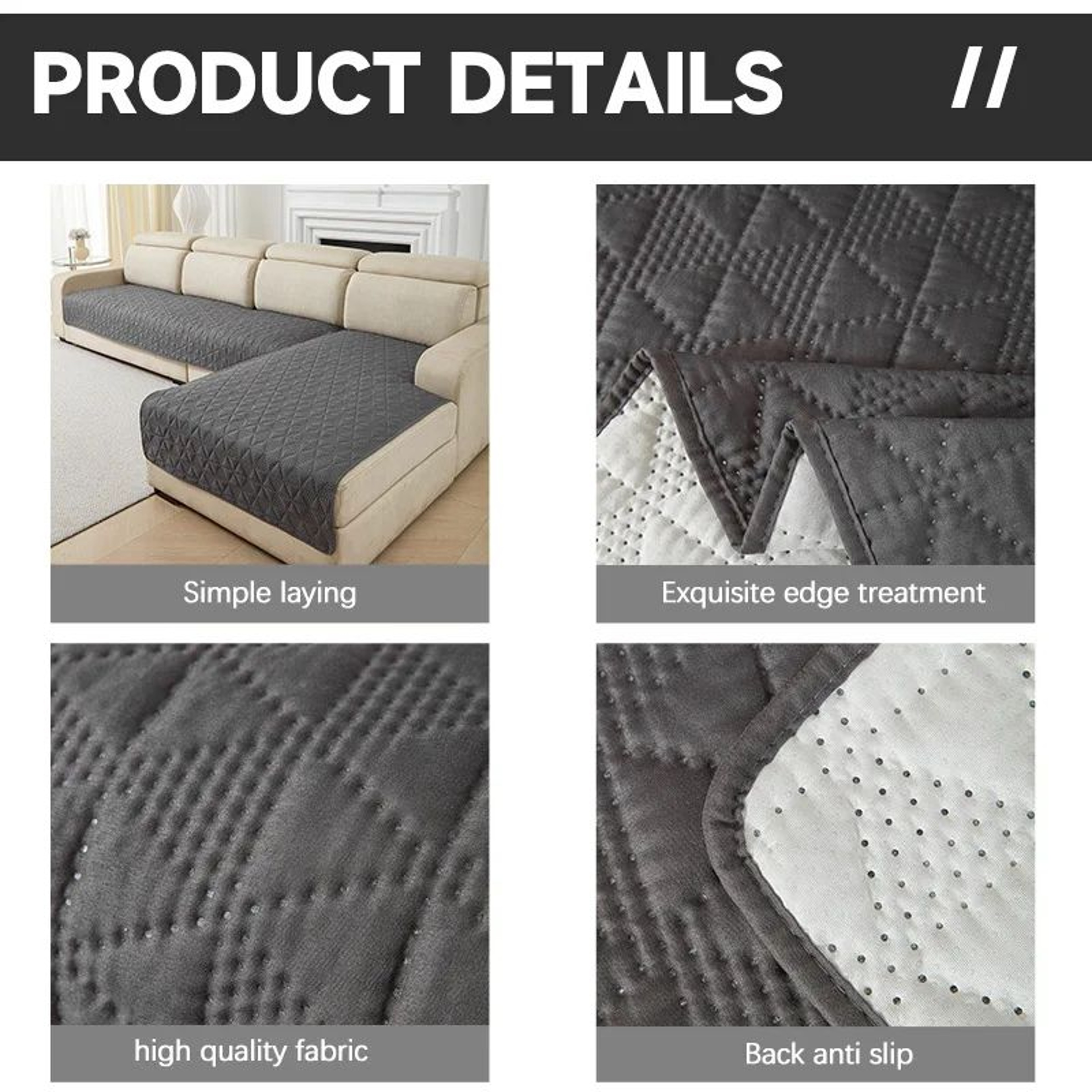 Waterproof Quilted Pet Couch Cover For Dogs And Cats 2