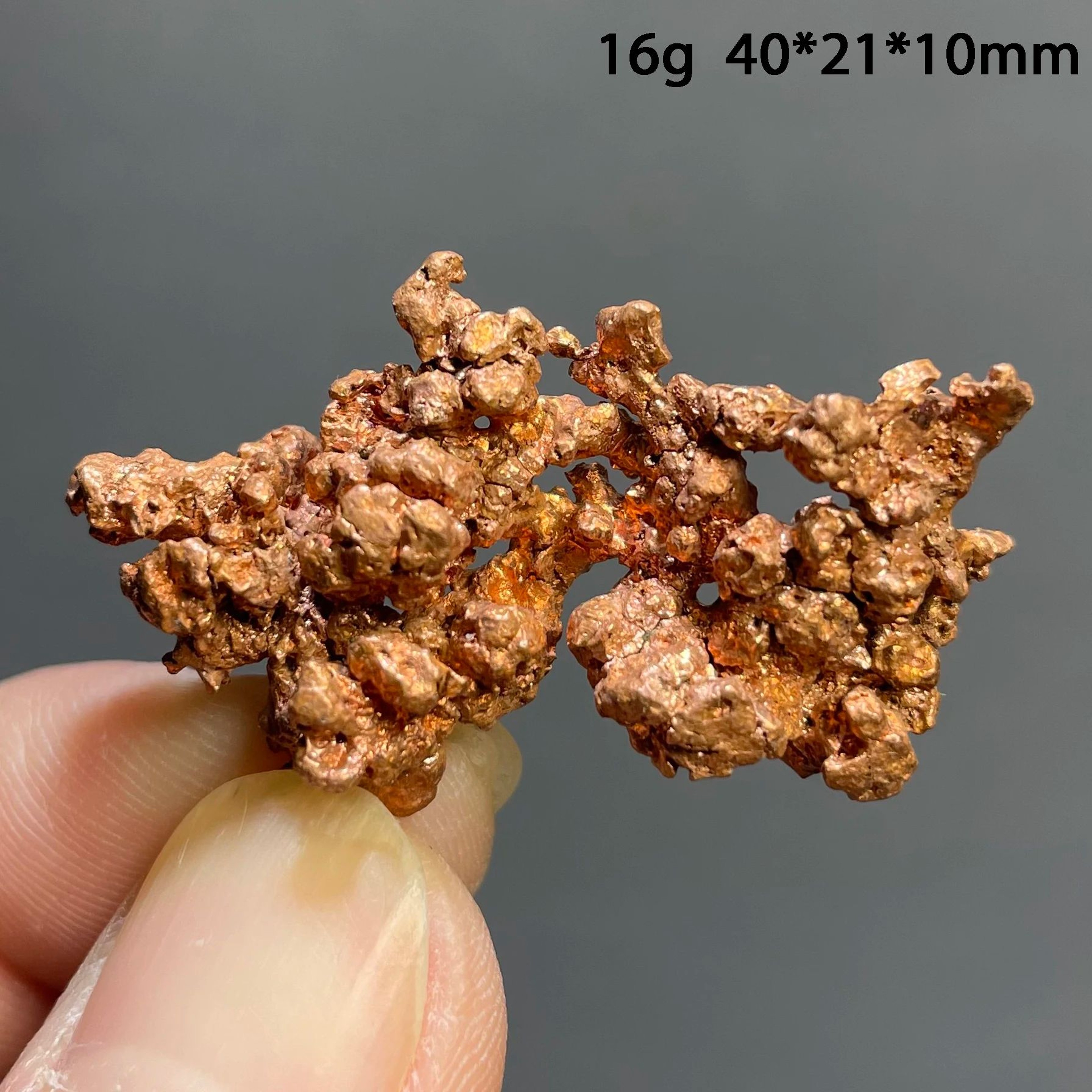 Natural Native Copper Mineral Cluster Quartz Rock Decor 4