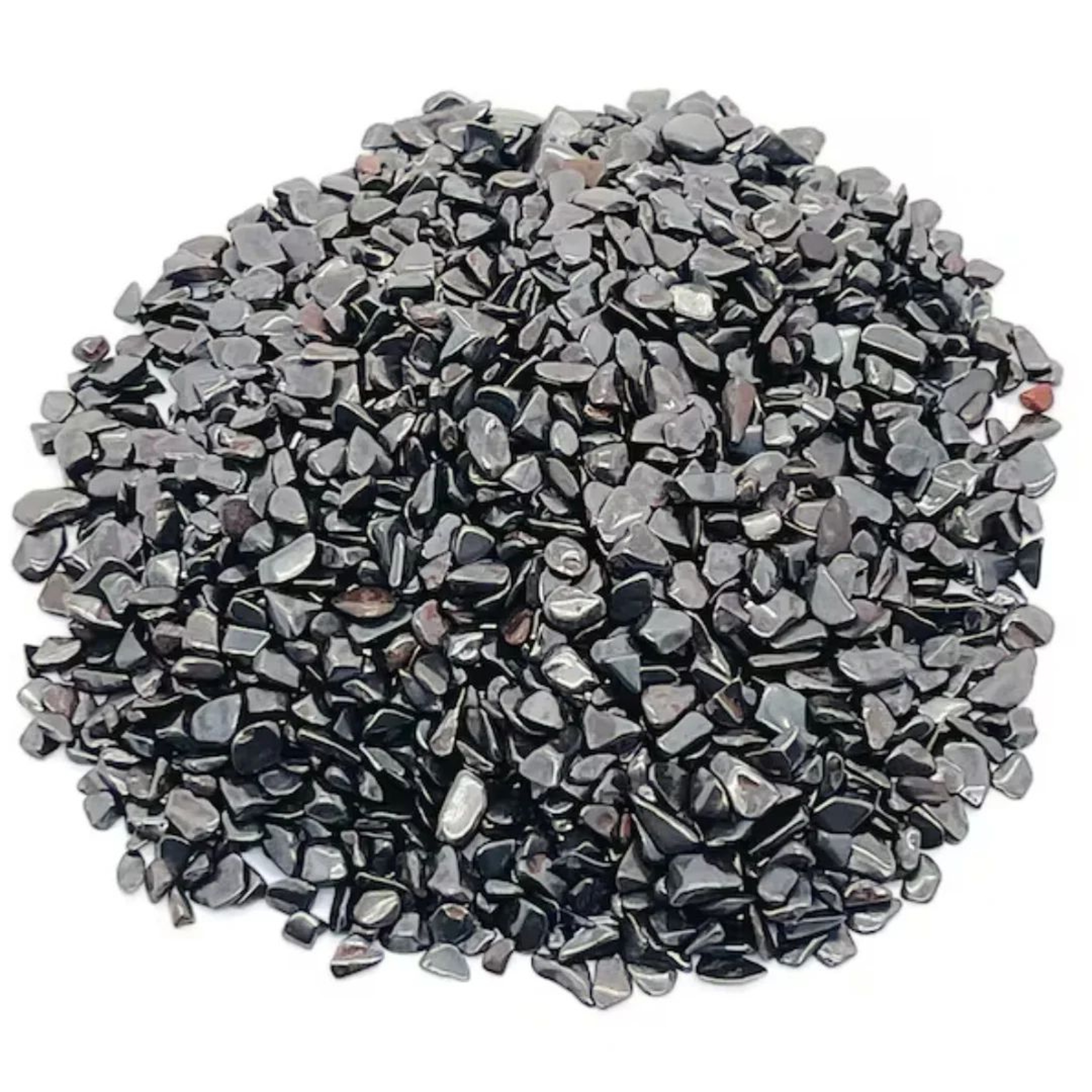 Polished Hematite Crystal Chips Decorative Stones 5