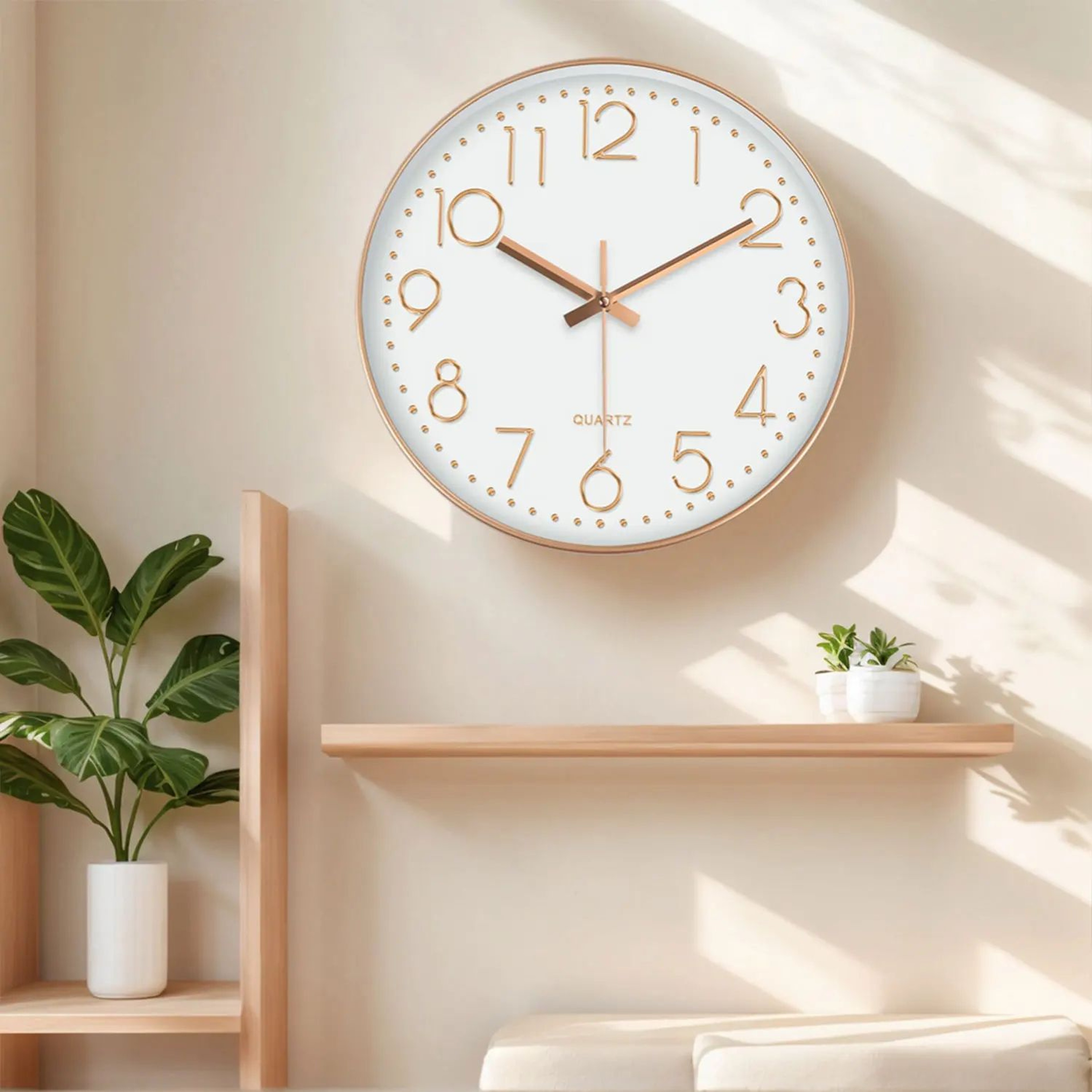 Minimalist 3D Silent Quartz Wall Clock 0