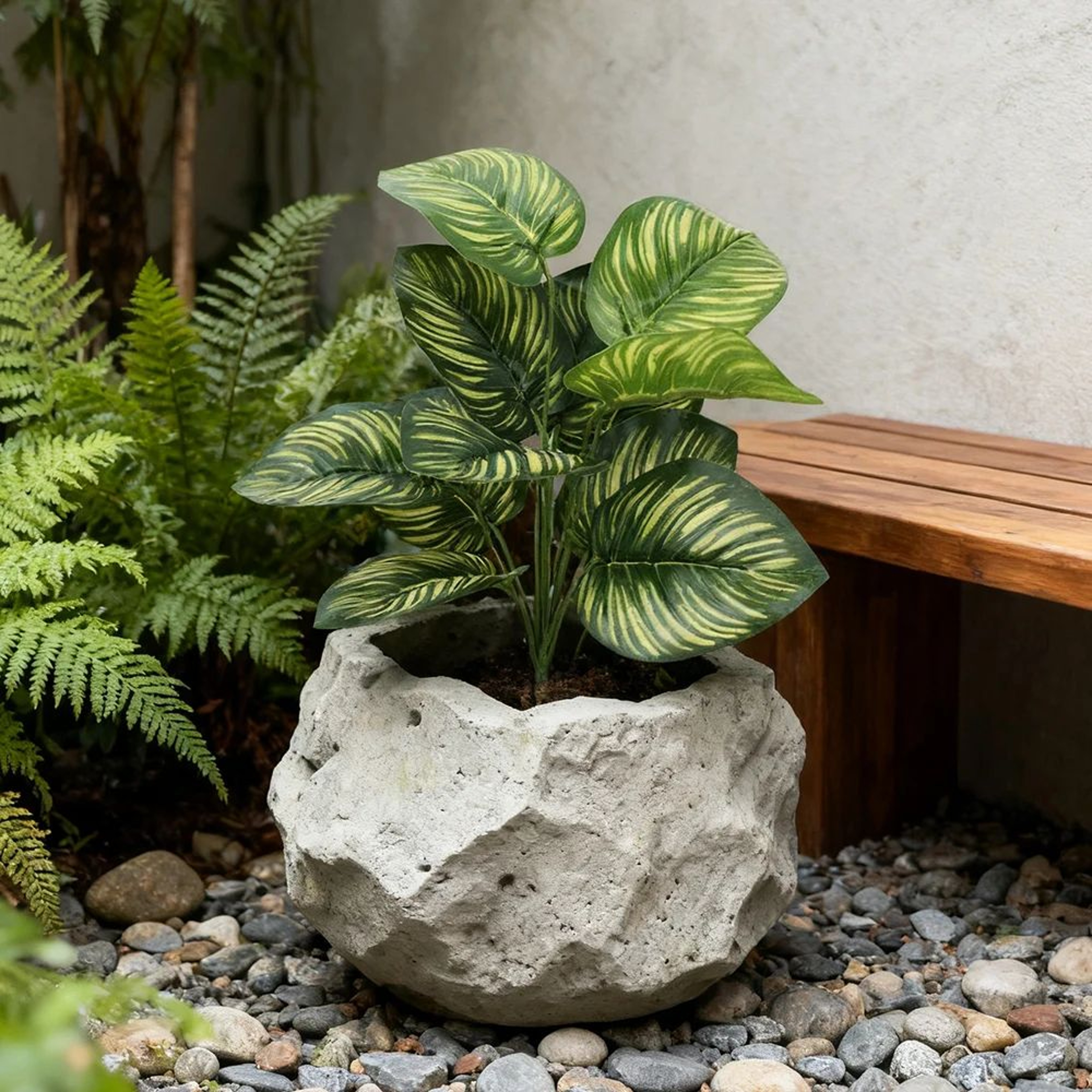 Artificial Monstera Palm Plant Decor 5