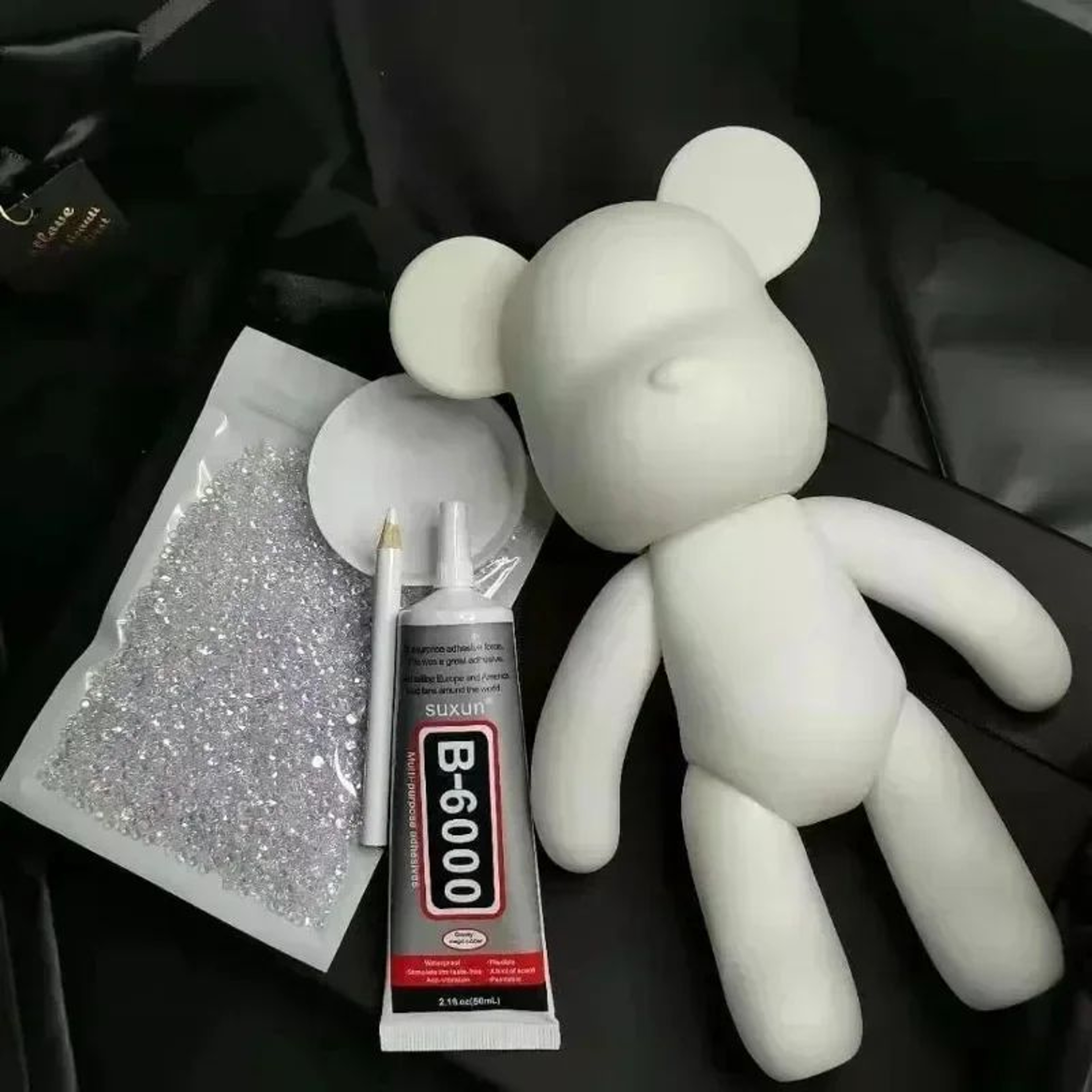 DIY Rhinestone Crystal Bear Figurine 5