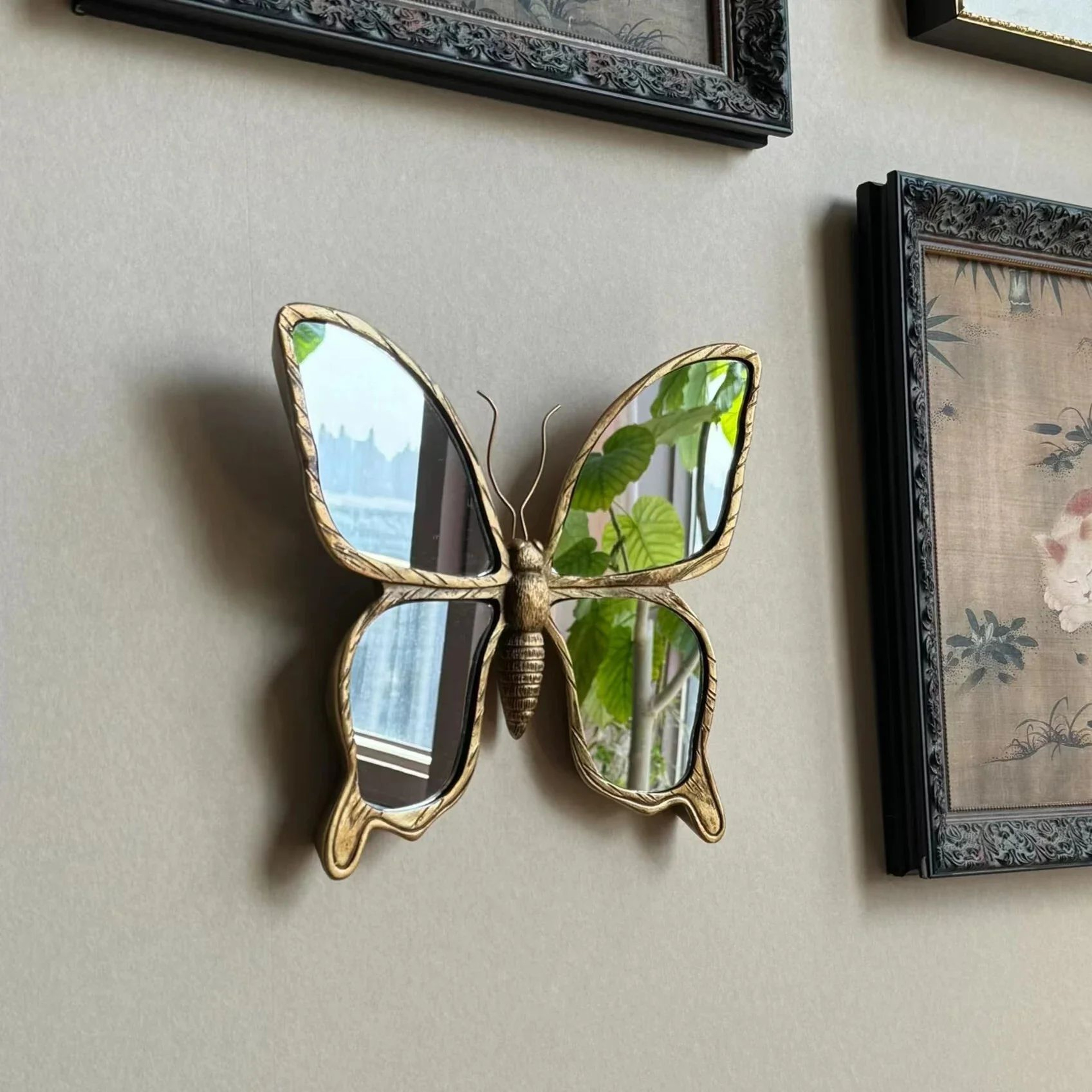 Vintage Dragonfly Resin Mirror Wall Art 4