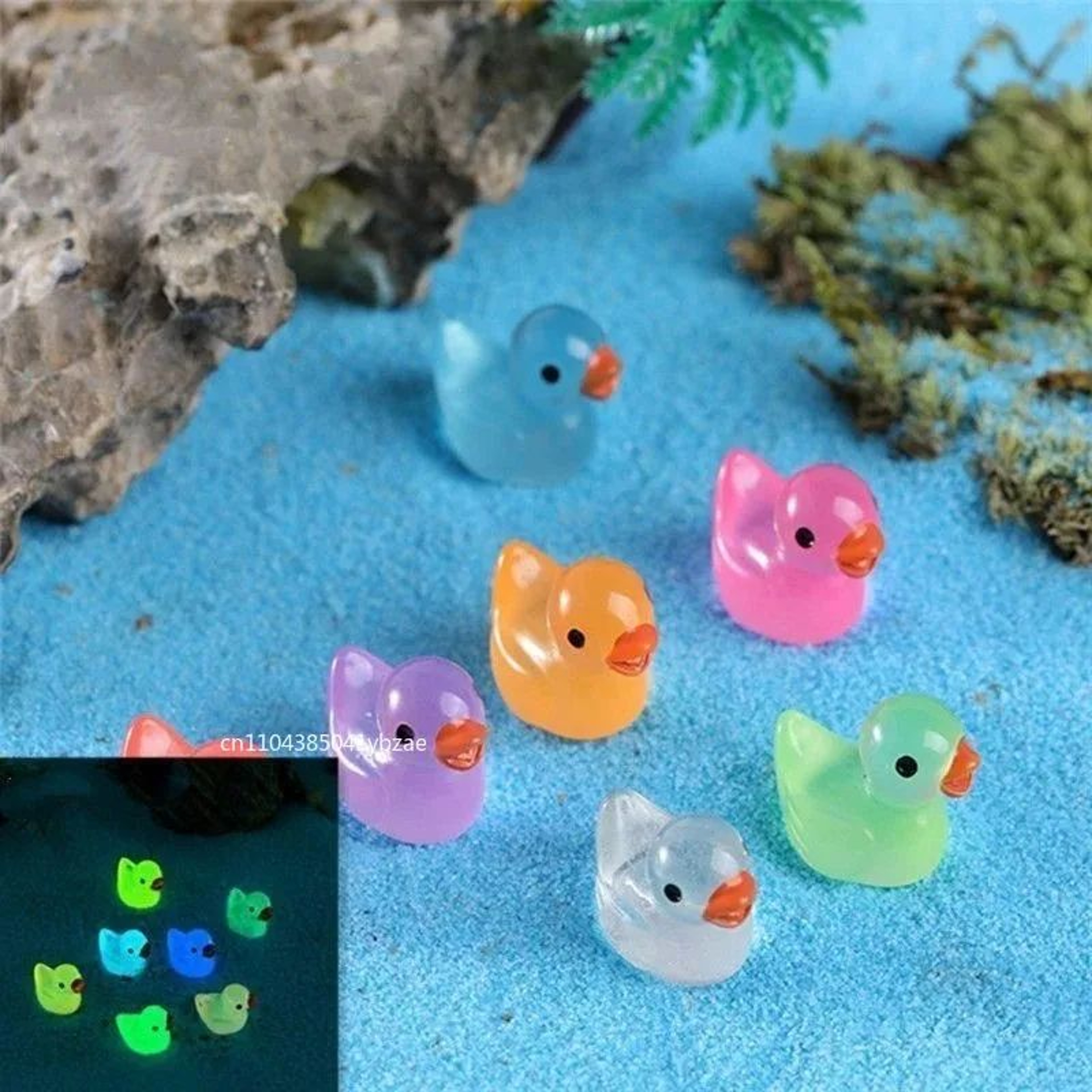 Glow In The Dark Mini Duck Figurines 1