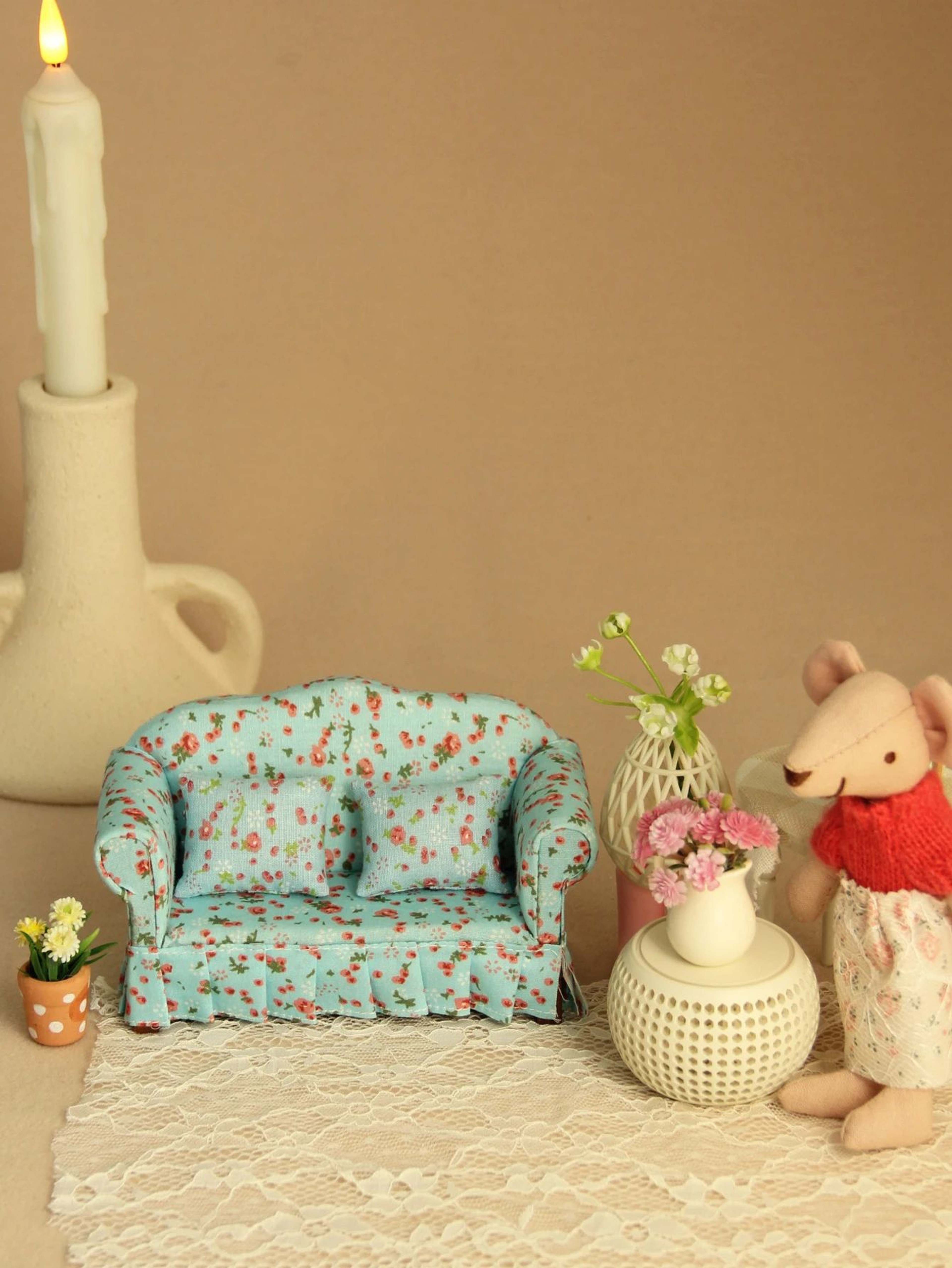 Miniature Dollhouse Furniture Gift Box Set 13