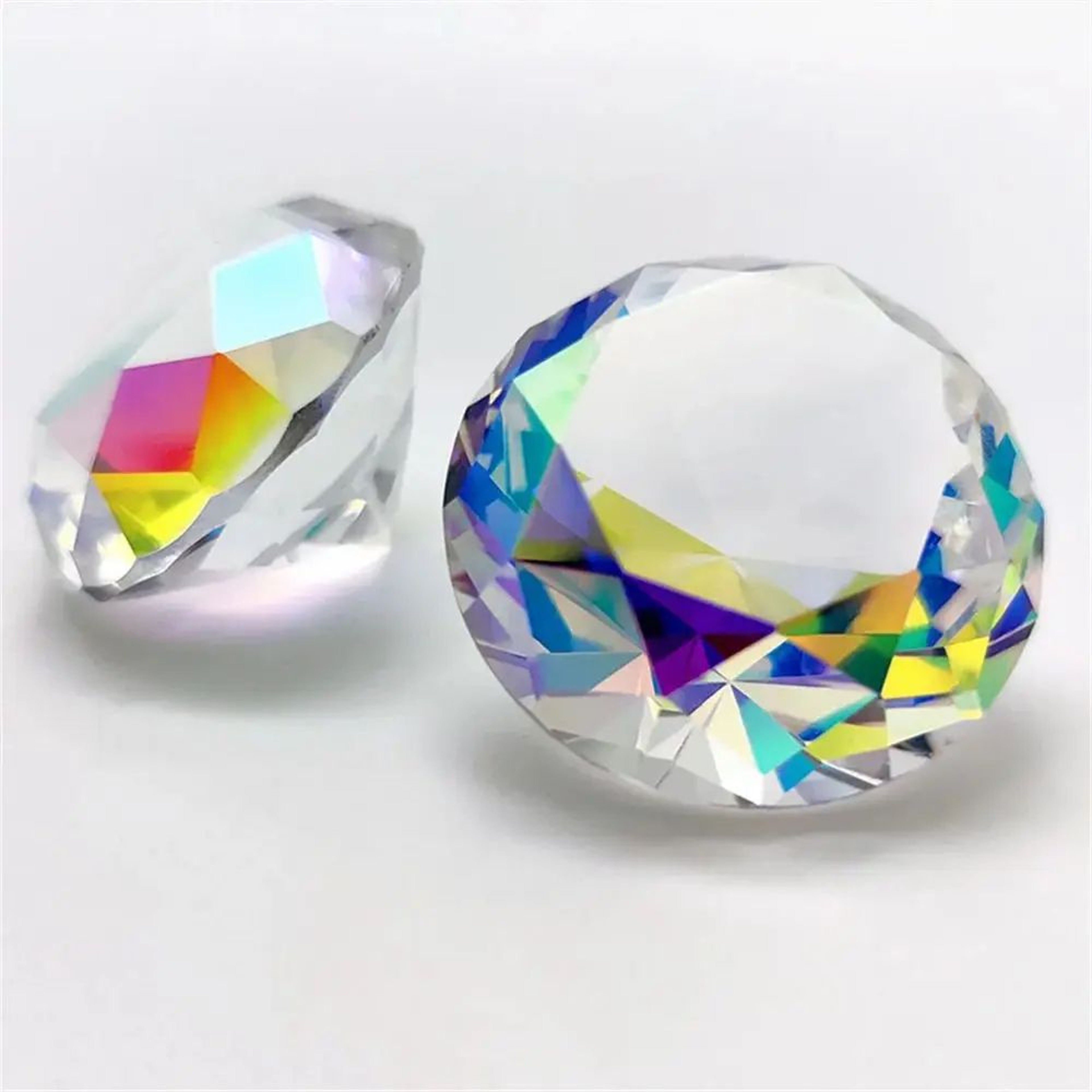 AB Color K9 Crystal Prism Diamond Tabletop Decor 2