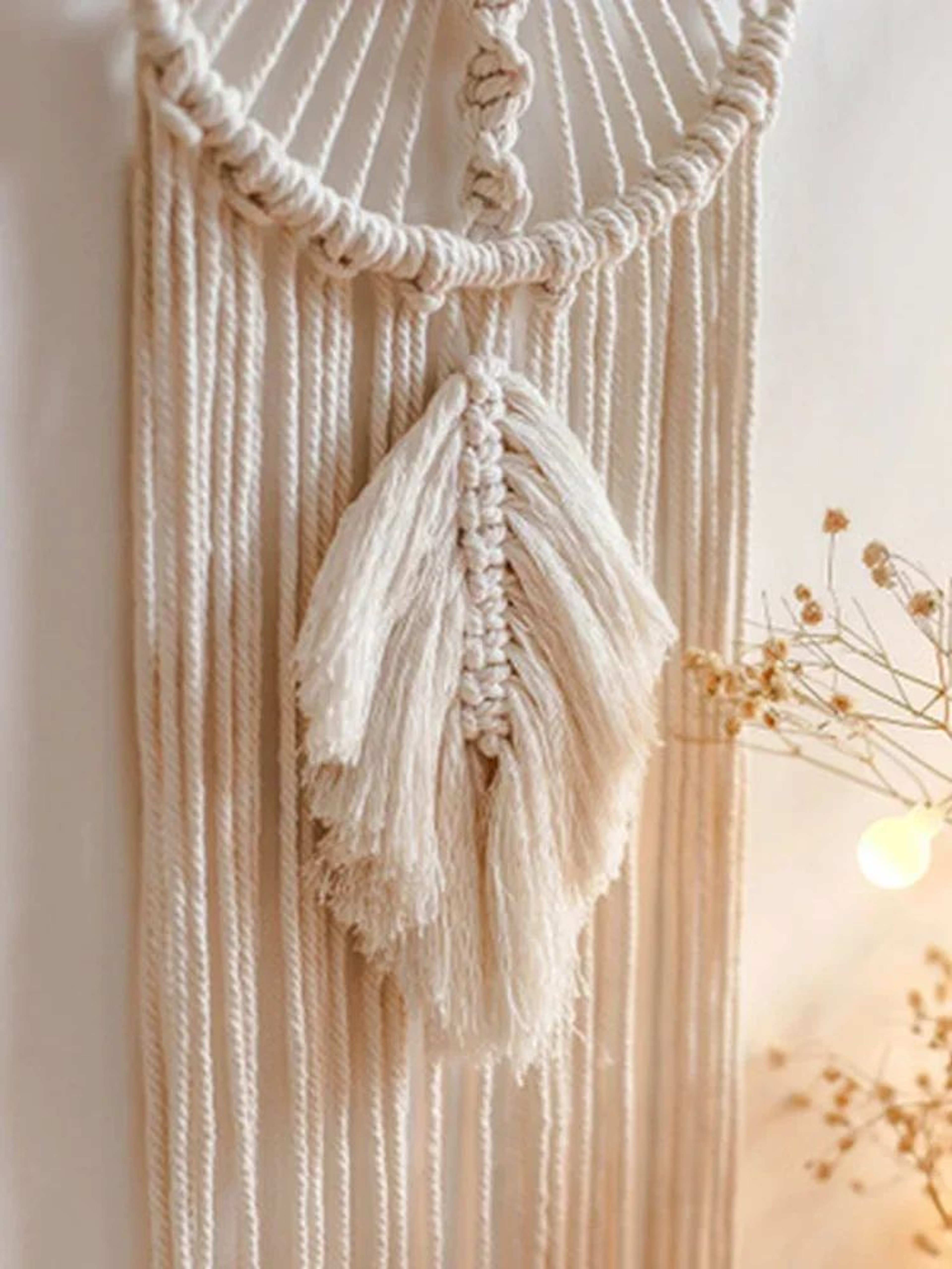 Macrame Dream Catcher Bohemian Wall Tapestry Decor 3
