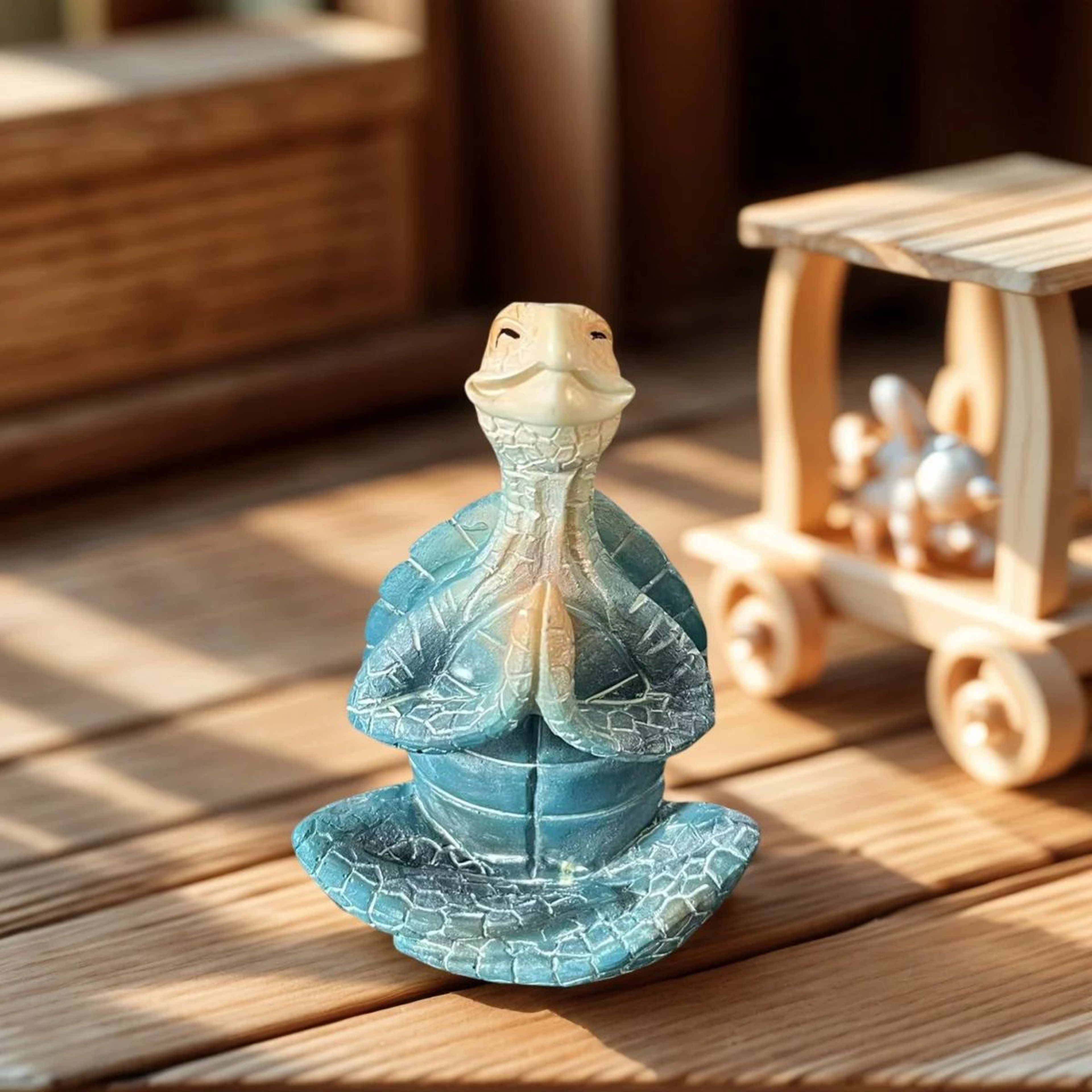 Meditation Turtle Resin Zen Decor Statue 1