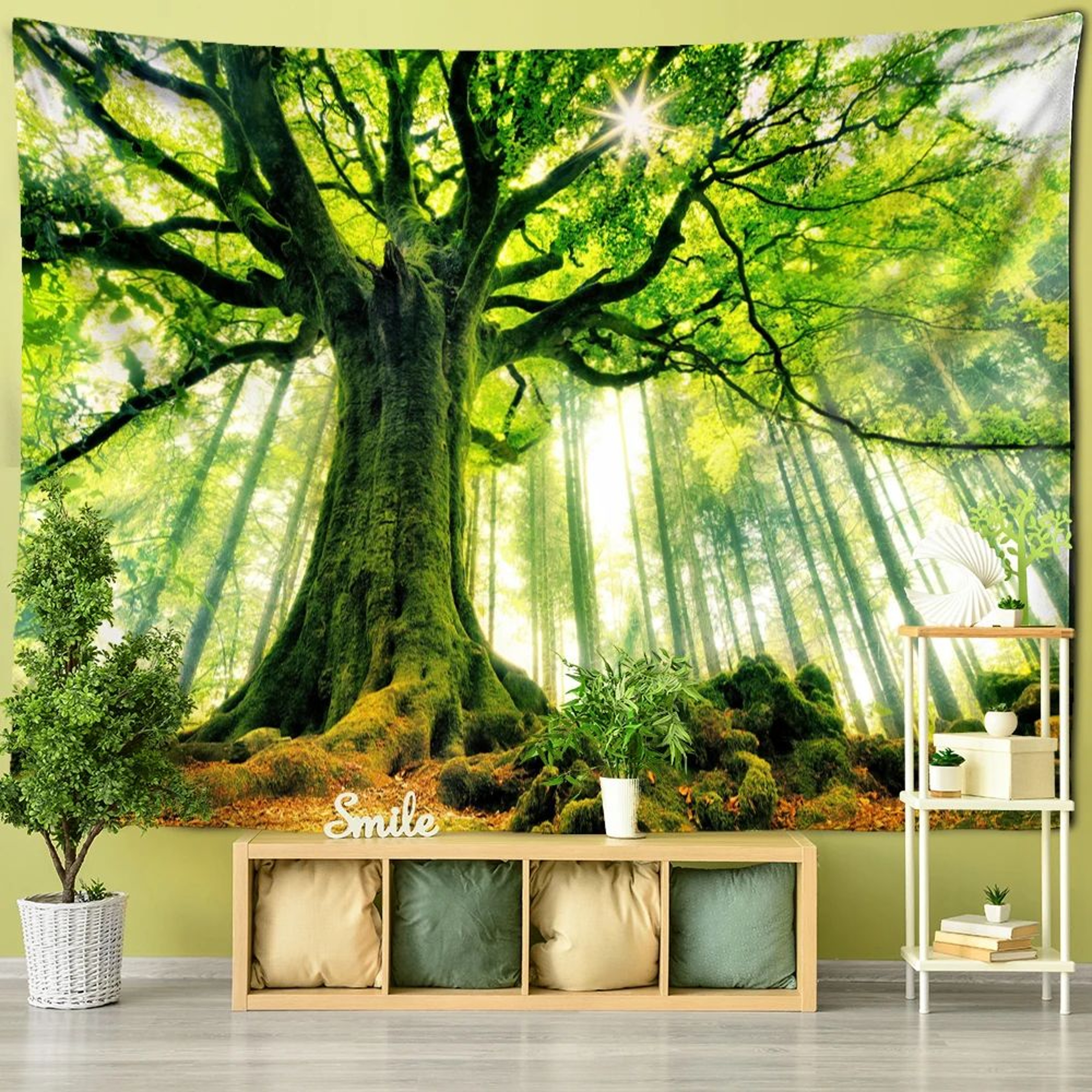 Mystical Forest Tree Wall Tapestry 11