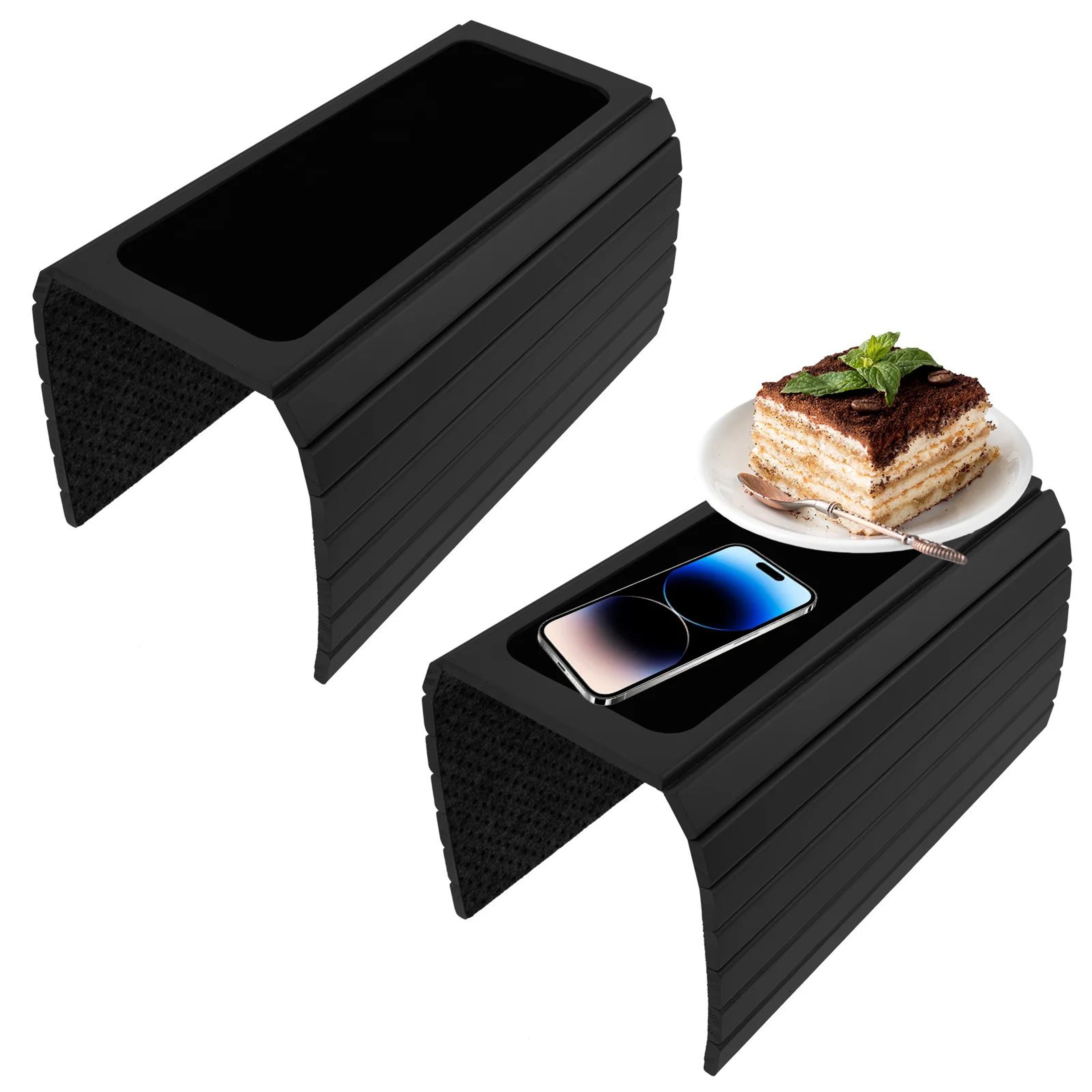Foldable Wooden Sofa Arm Tray Table 9