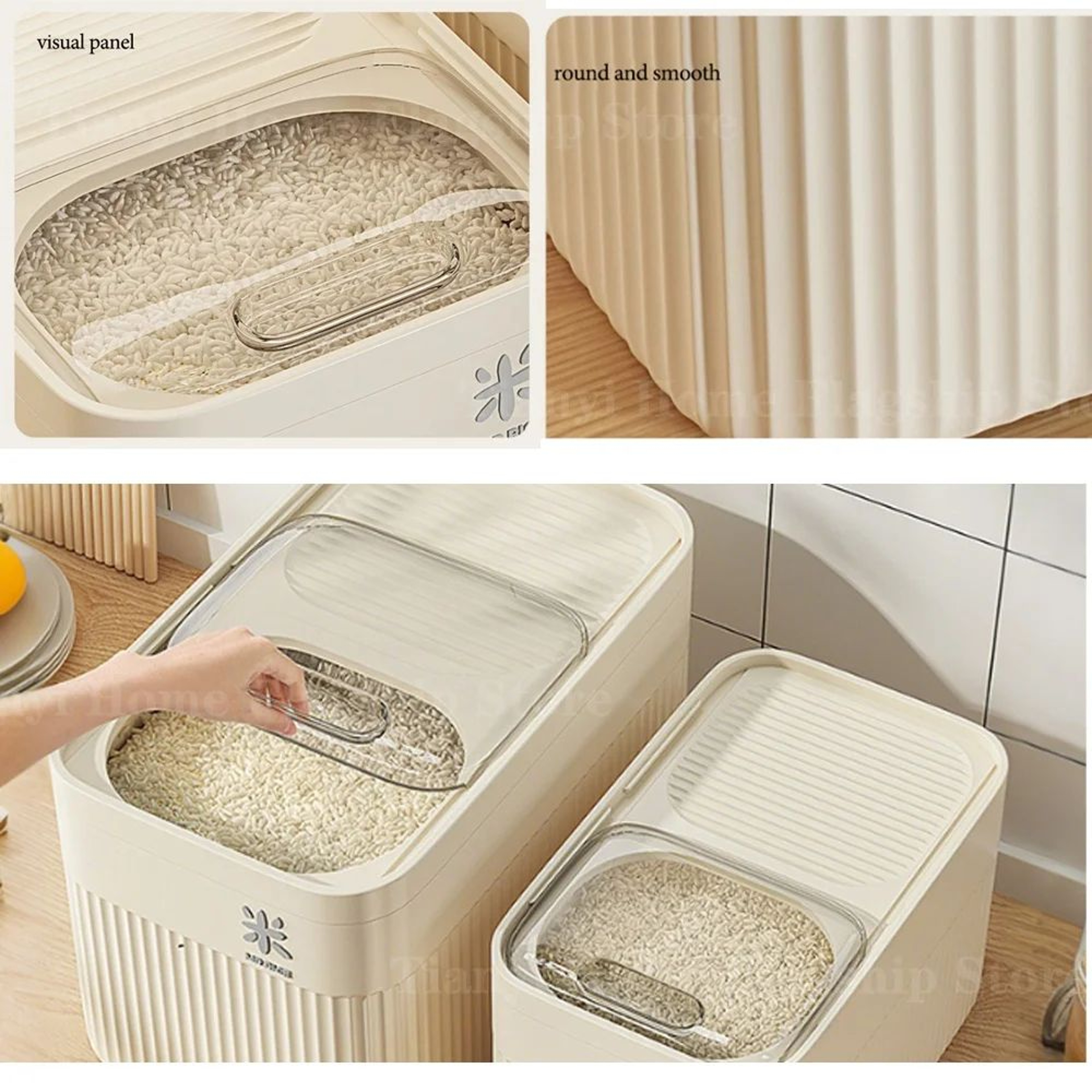 Airtight Rice Storage Box With Lid 5