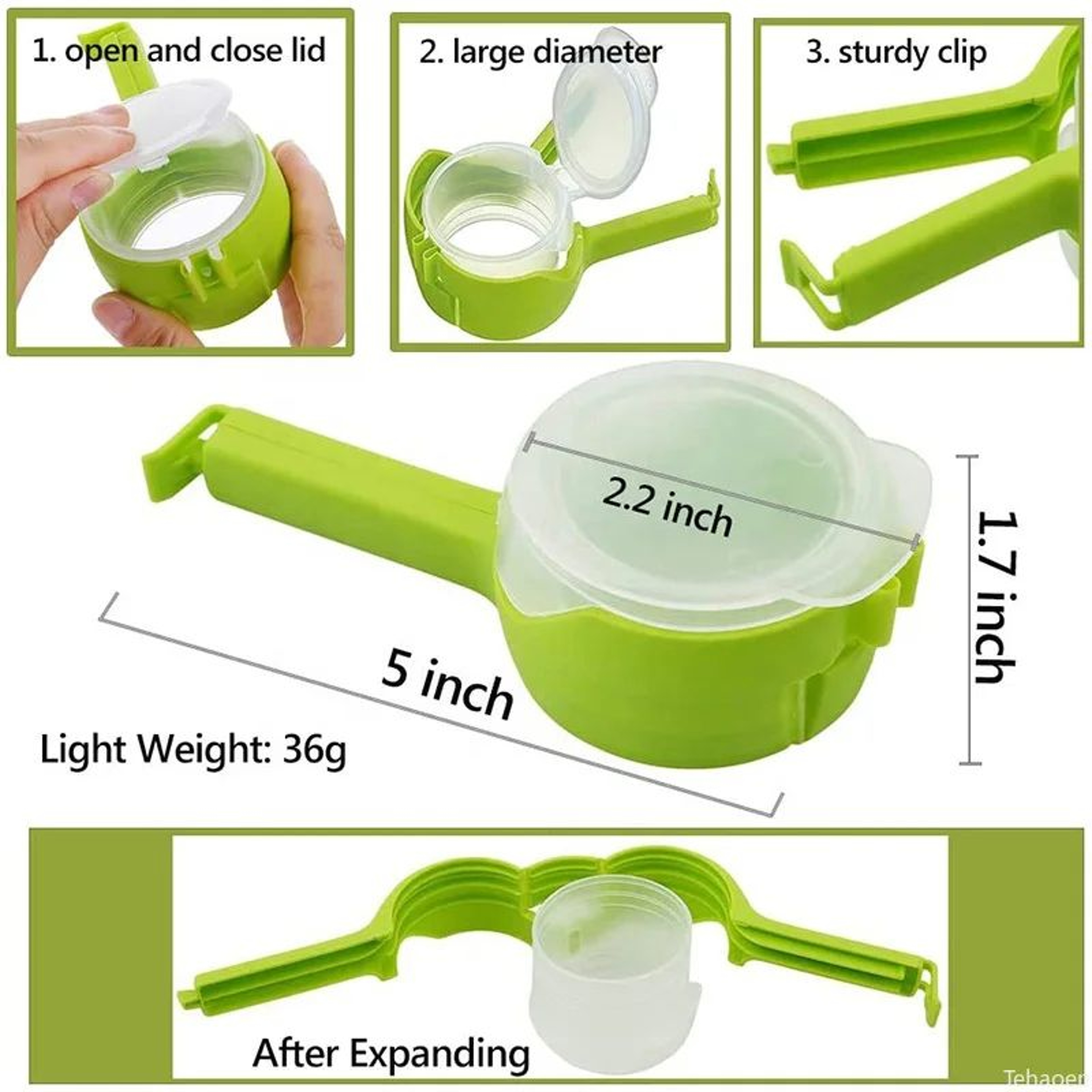 Reusable Snack Bag Sealing Clip Set 3