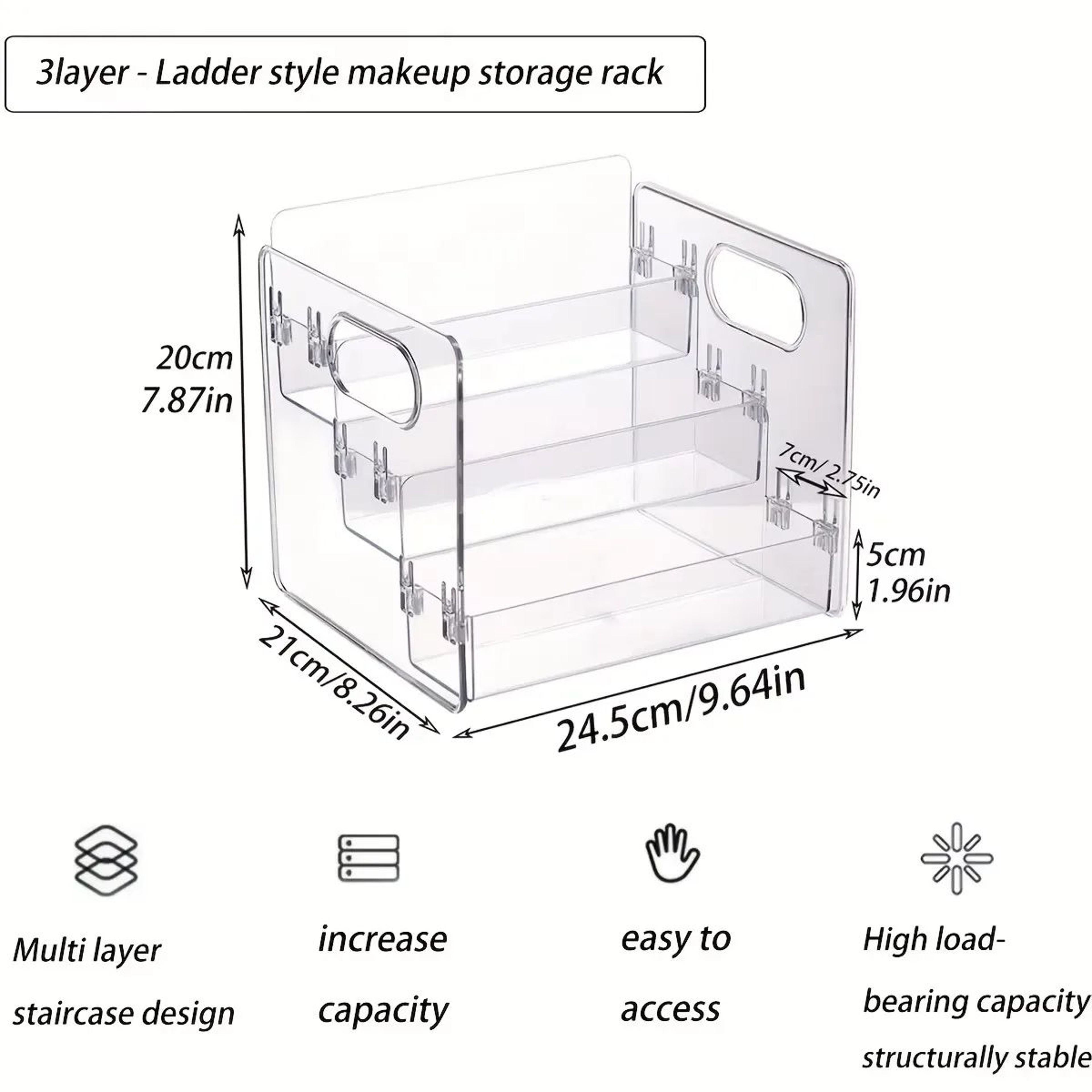 3 Tier Acrylic Perfume Display Organizer 6