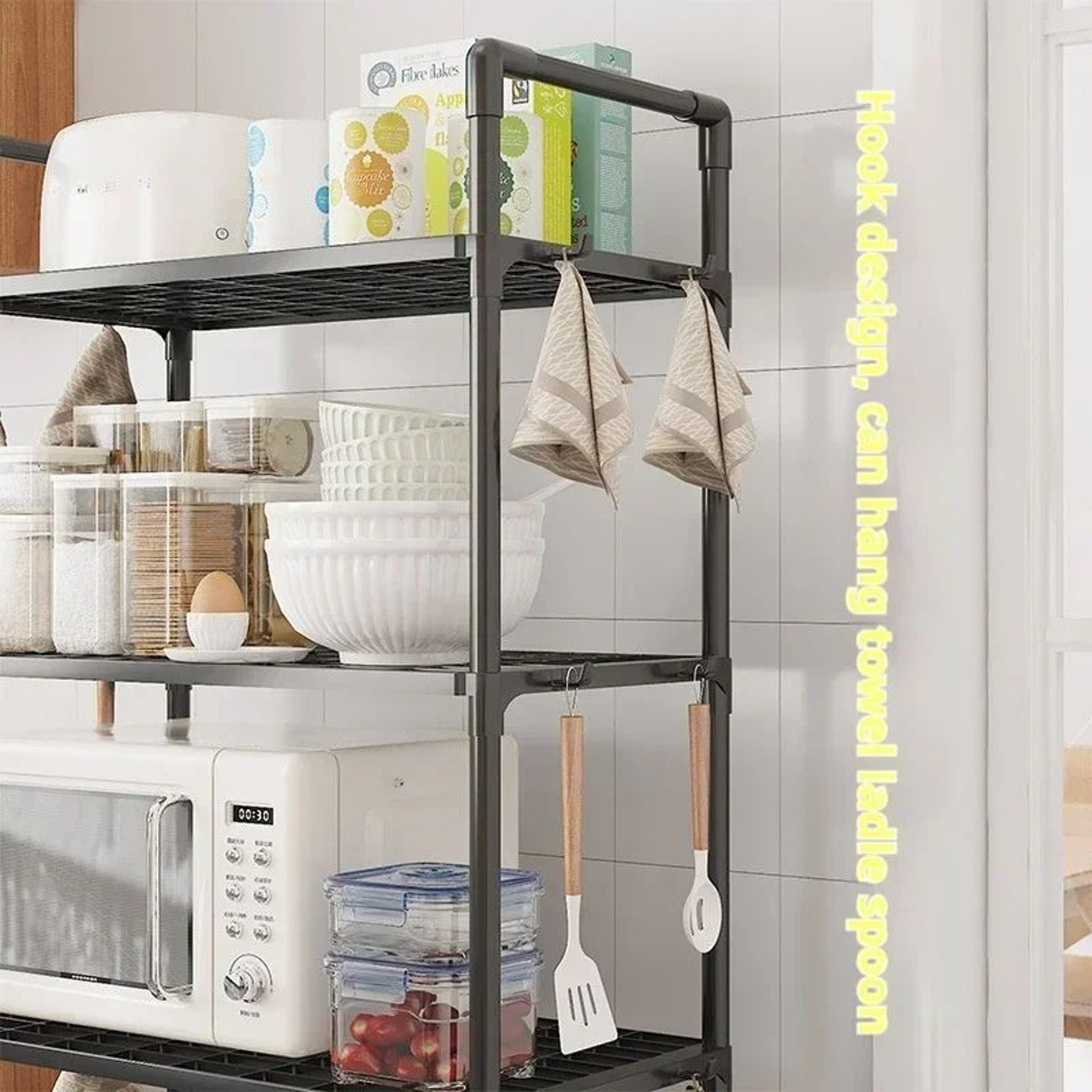 Multi Layer Floor Standing Microwave Storage Rack 1