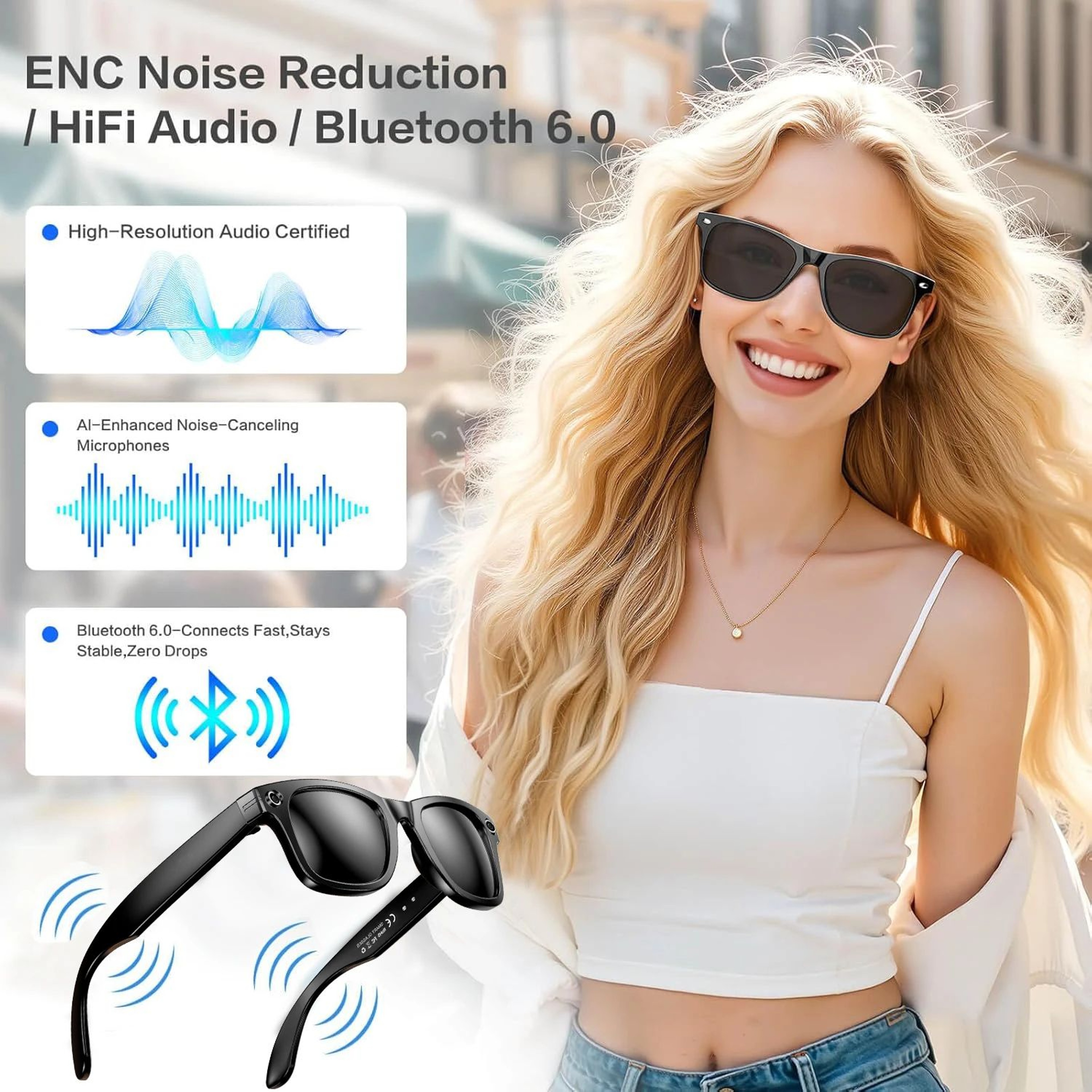 AI Smart Camera Translation Sunglasses 4