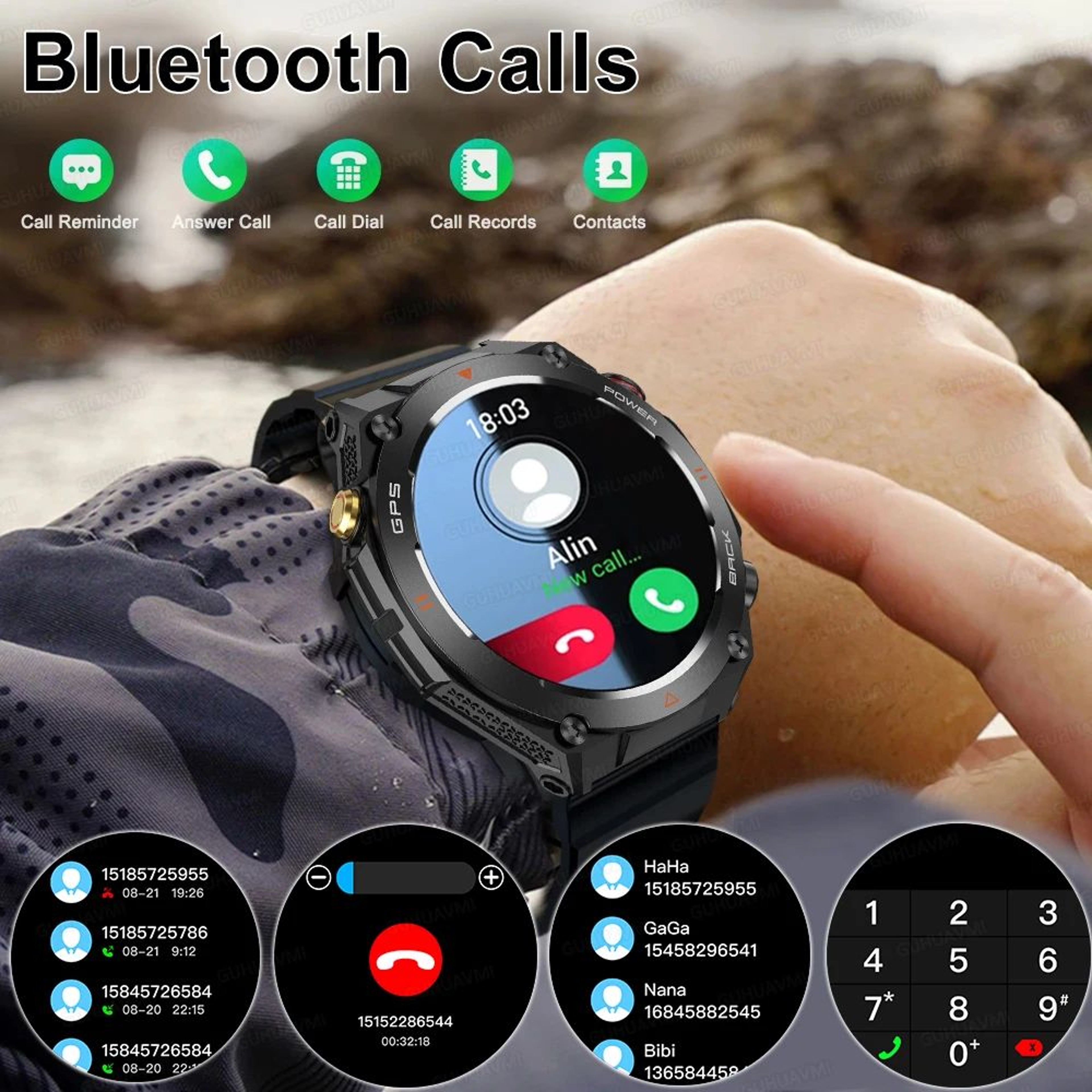 Xiaomi GPS Sports Smart Watch With Bluetooth Call 3