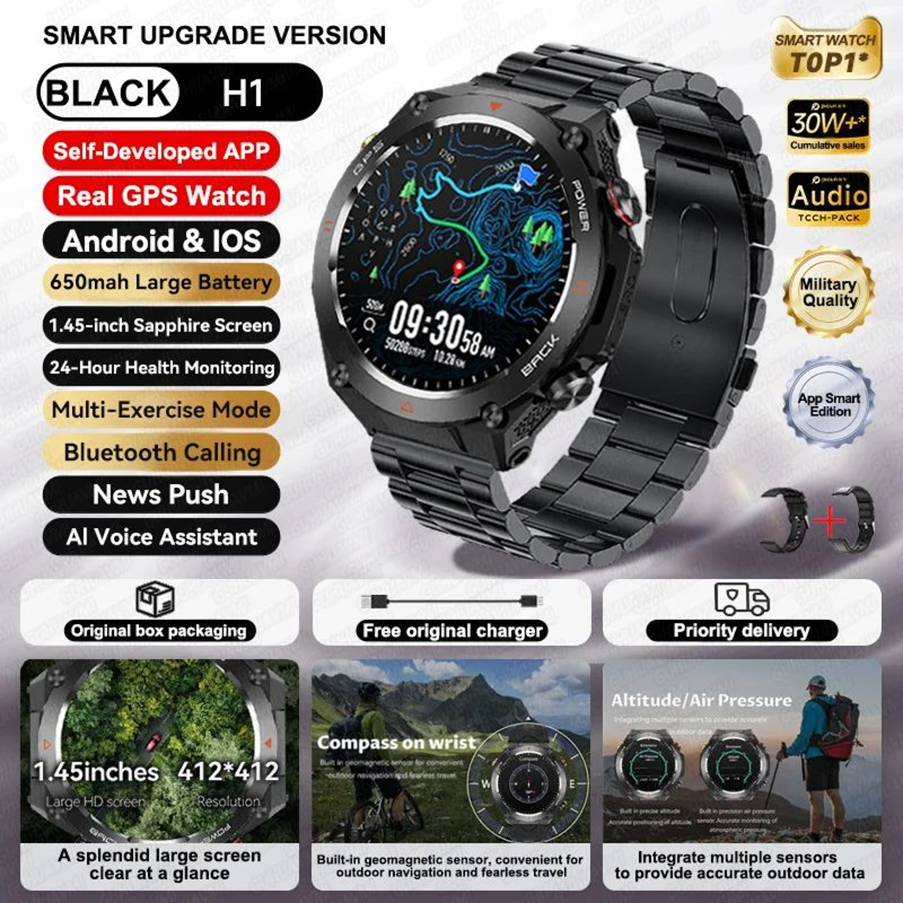 Xiaomi GPS Sports Smart Watch With Bluetooth Call 13