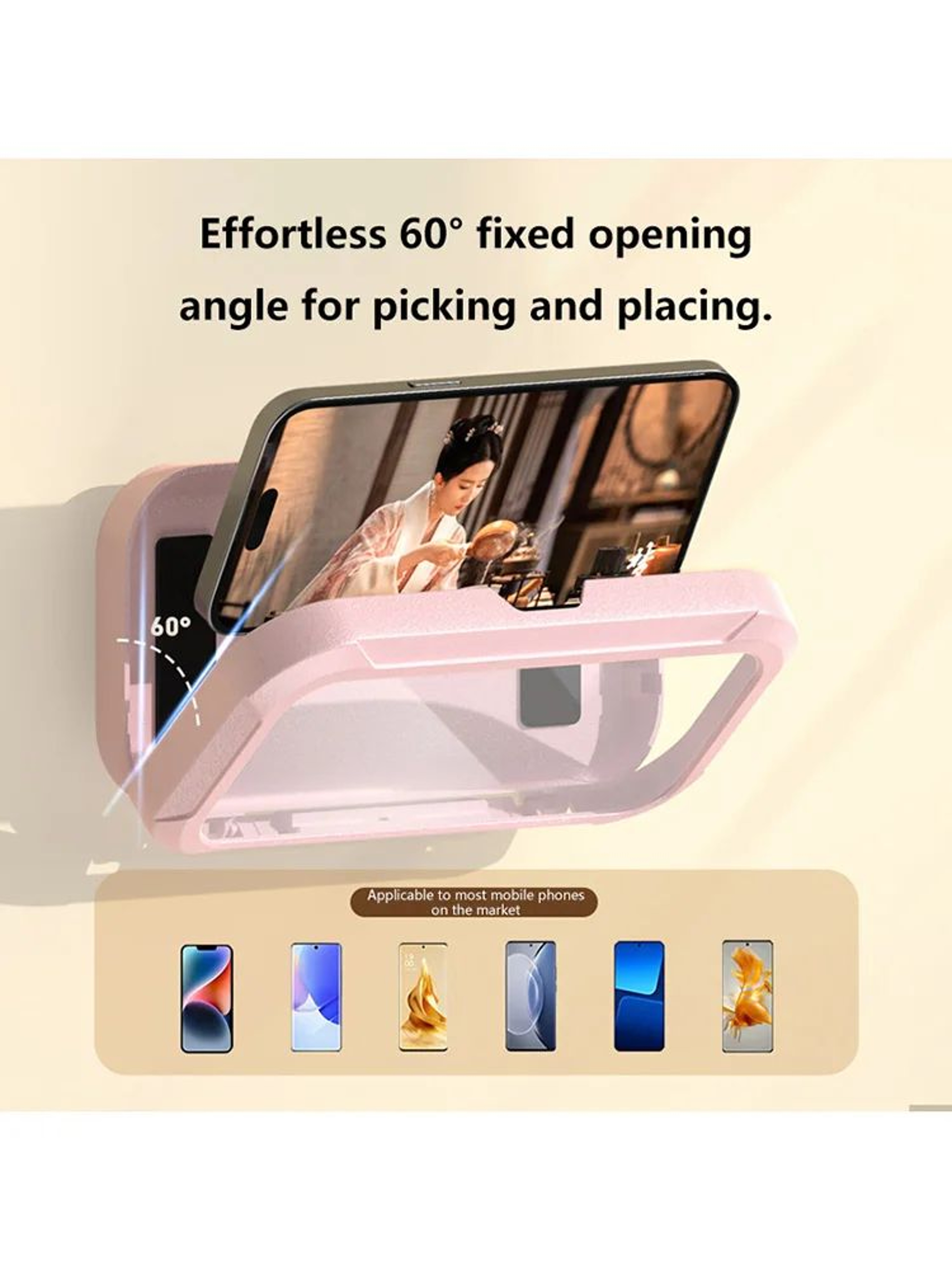 Magnetic Car Phone Holder 360 Adjustable Foldable Suction Mount 13