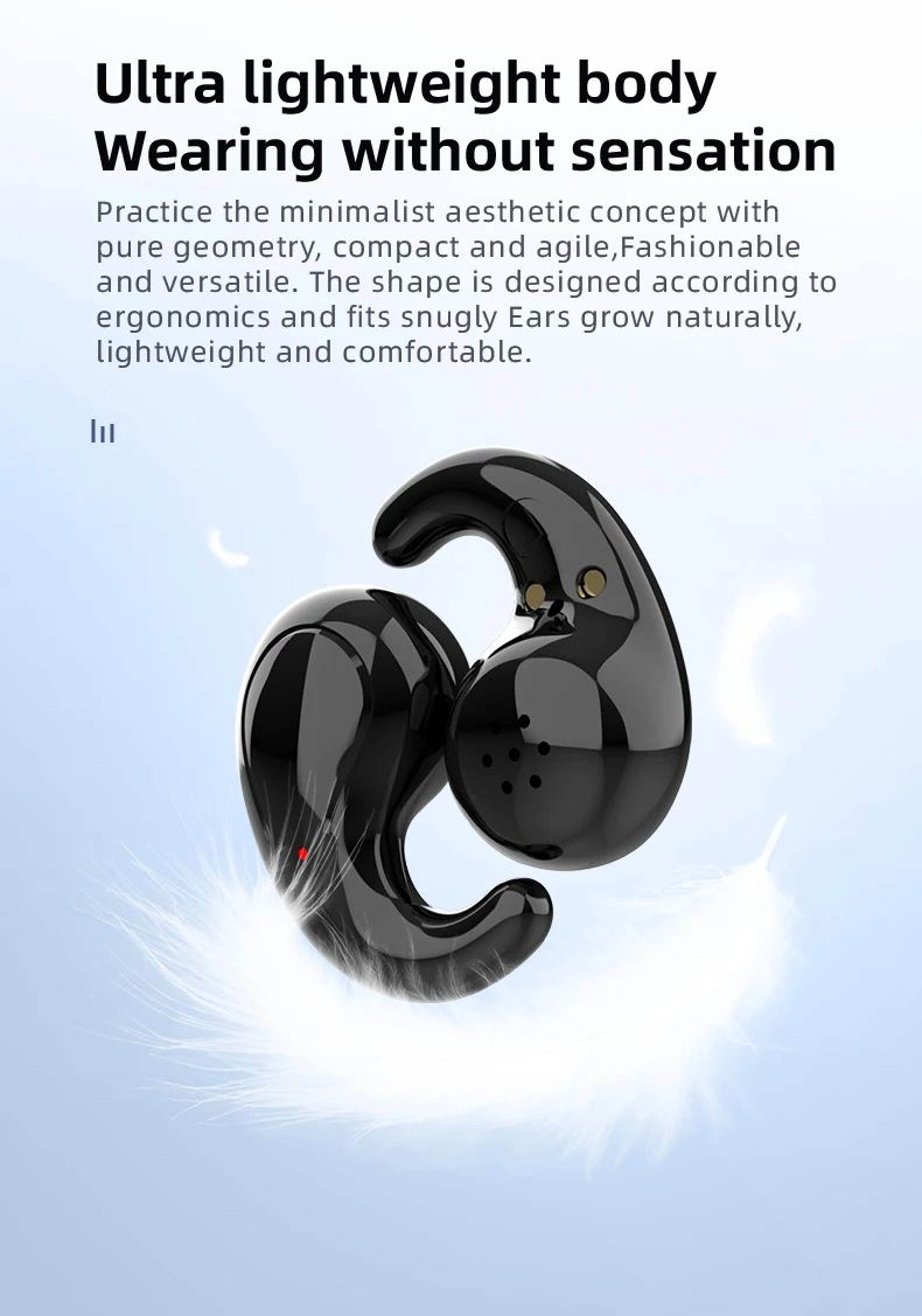 TWS Wireless Sleep Earbuds Lightweight Comfortable USB C Charging 6