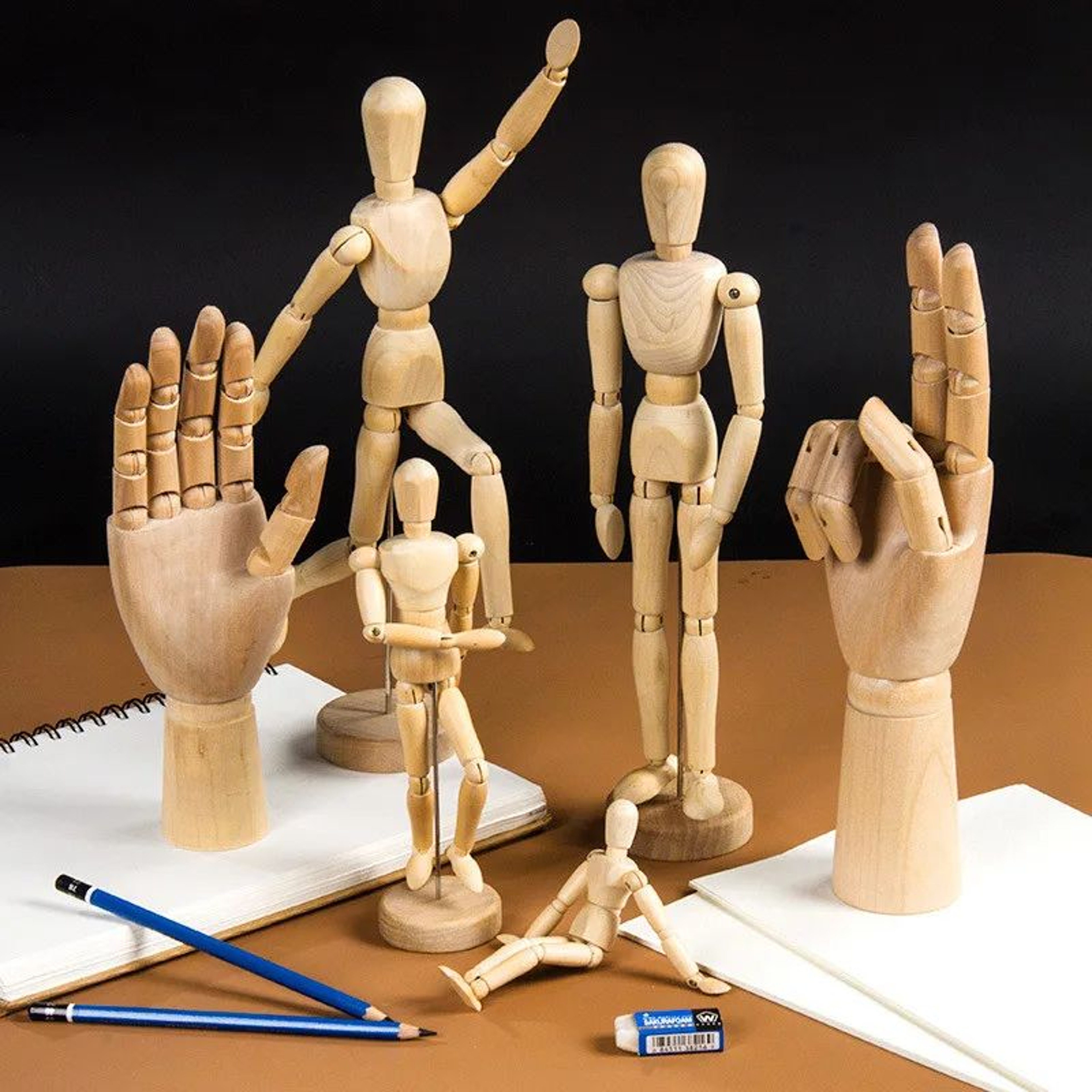 Wooden Artist Mannequin Figure 7