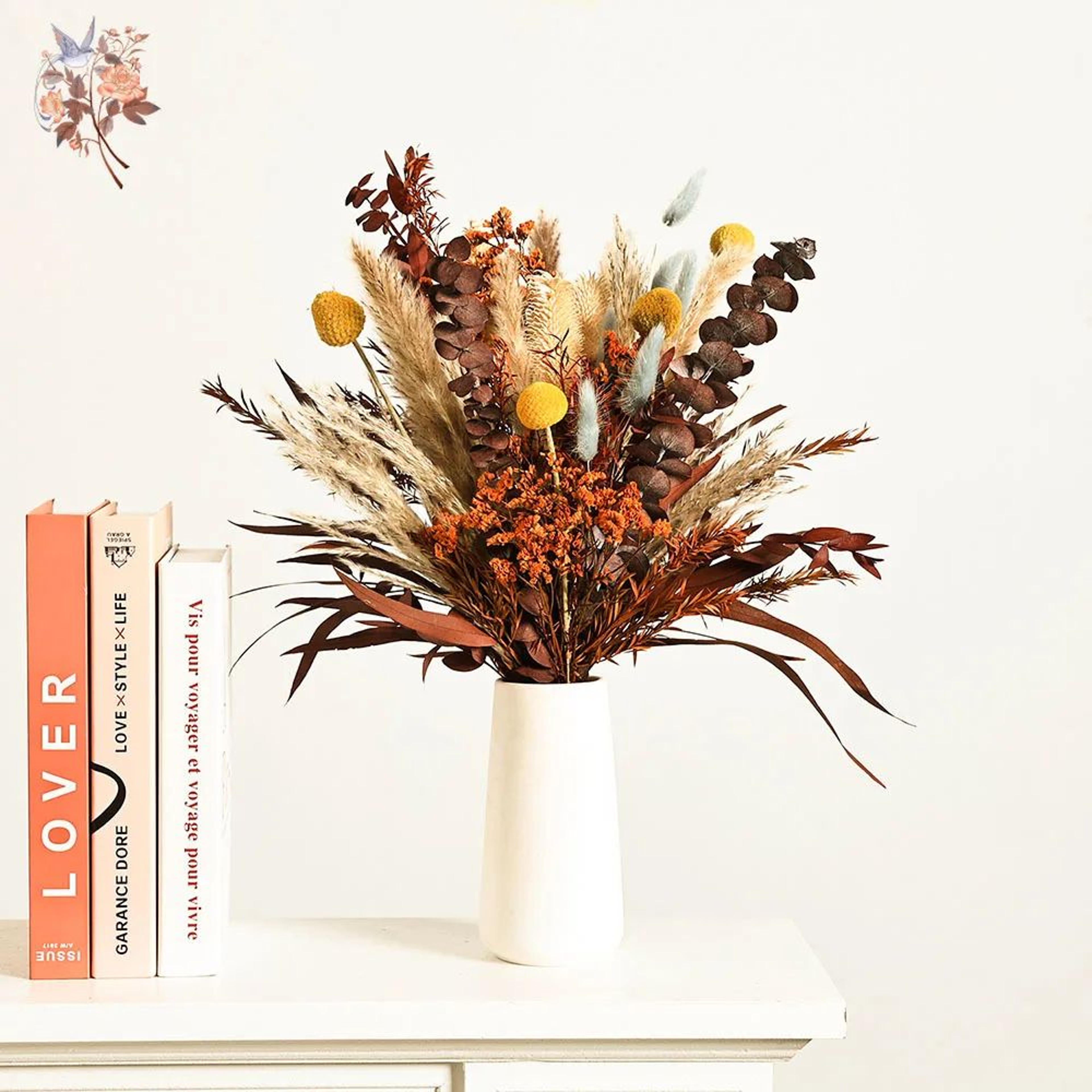 Boho Preserved Pampas Flower Bouquet 1